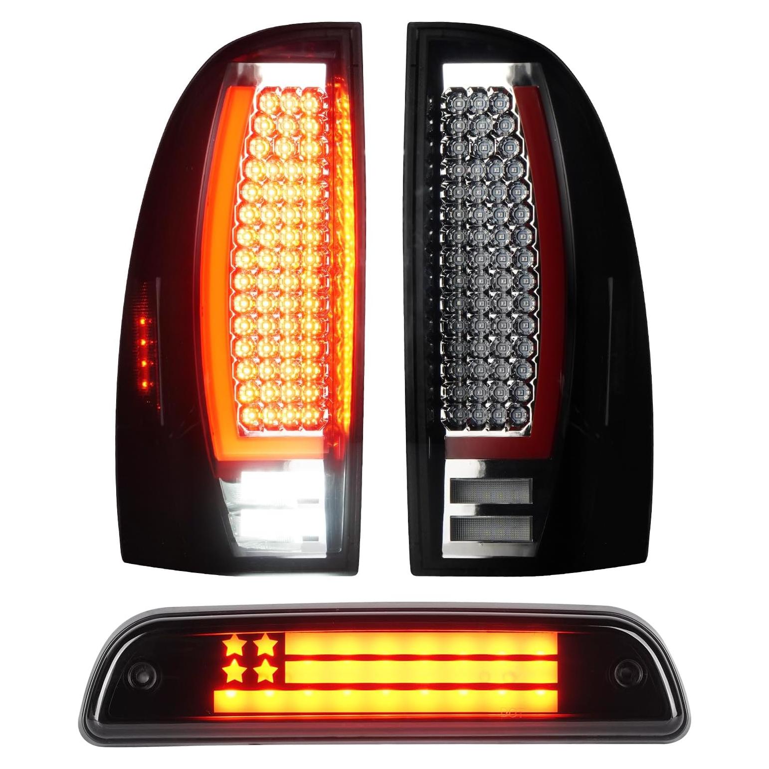 Luz Trasera LED y Tercera Luz de Freno Tresound para Toyota Tacoma 2005-2015