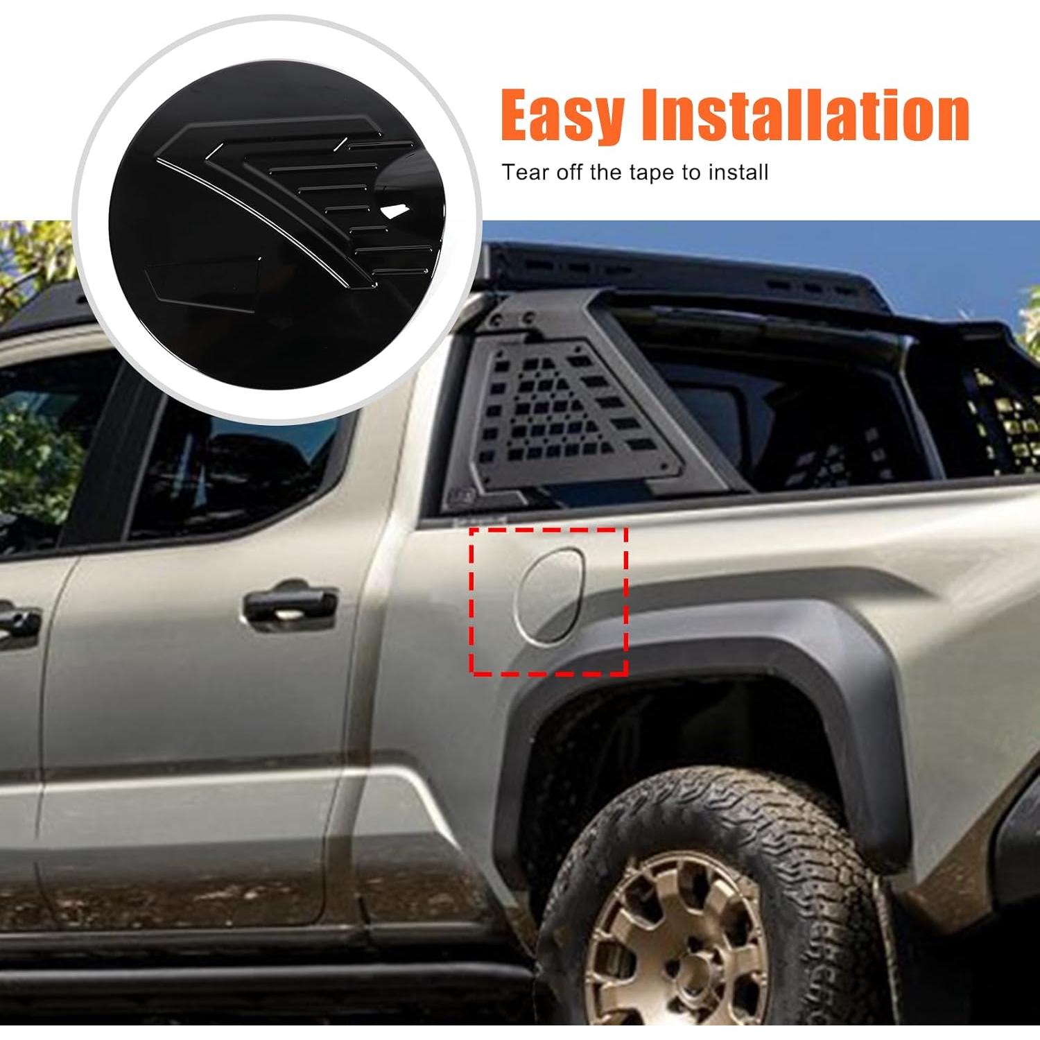 Cubierta de Tapón de Combustible Lcojicep para Toyota Tacoma 2024-2025 - ABS 3D