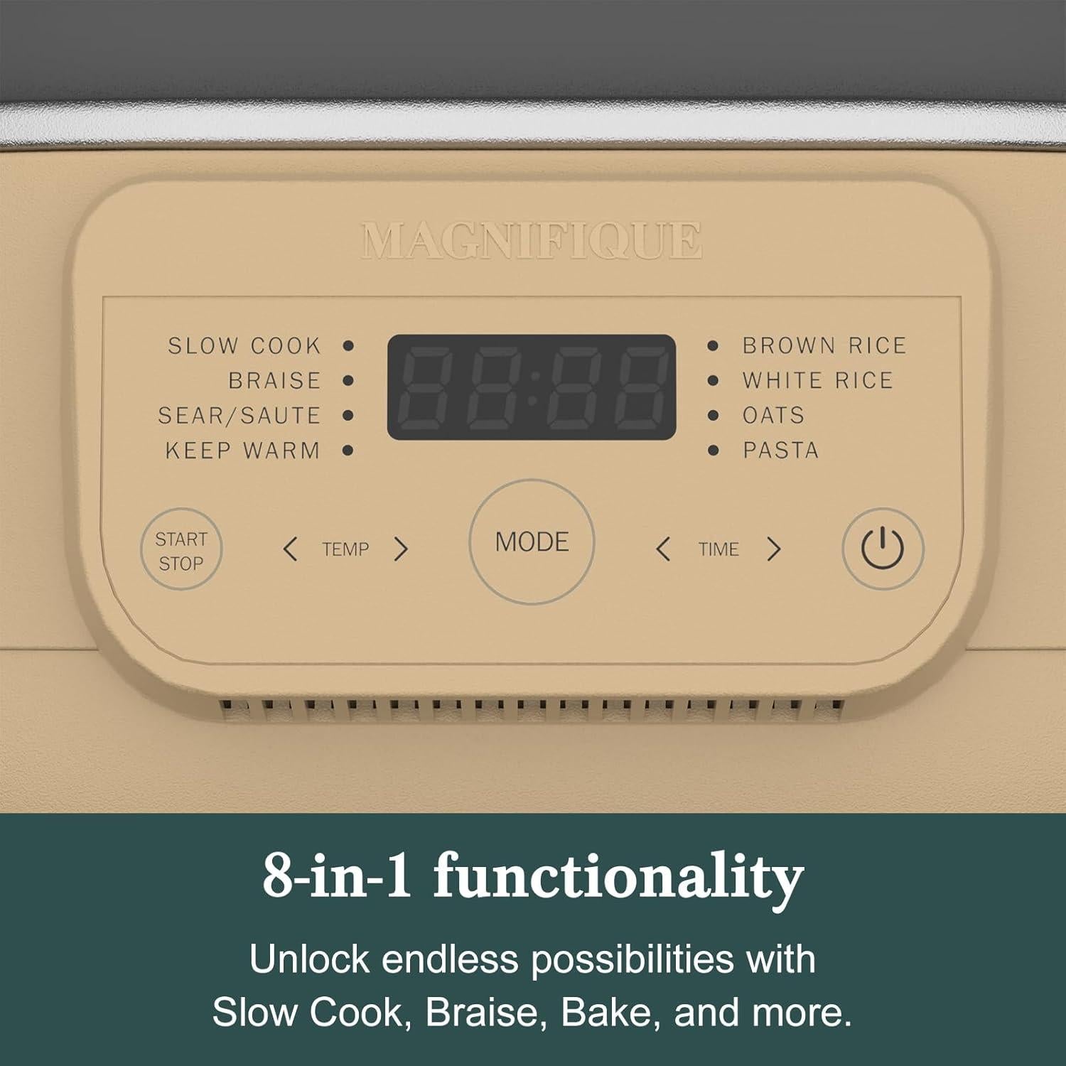 Olla Multiusos 6QT Indy Vac Programable 8 en 1 Antiadherente