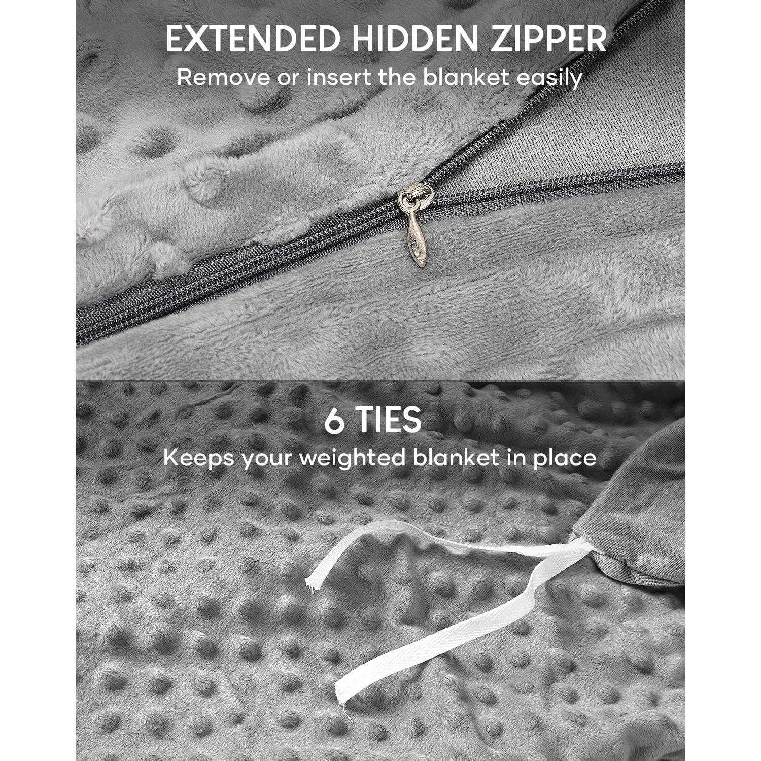 Funda de Manta con Peso Cottonblue 122x183 cm Gris Suave