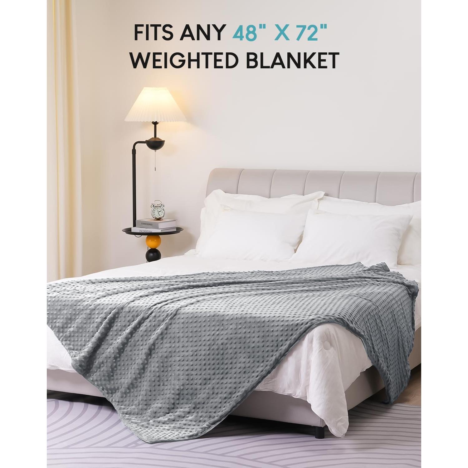 Funda de Manta con Peso Cottonblue 122x183 cm Gris Suave