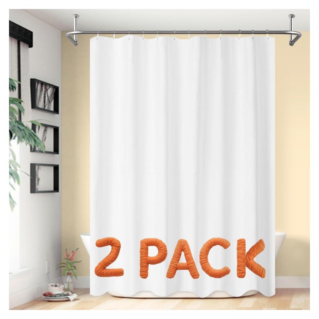 Juego de 2 forros de cortina de ducha Barossa Design 180x182cm