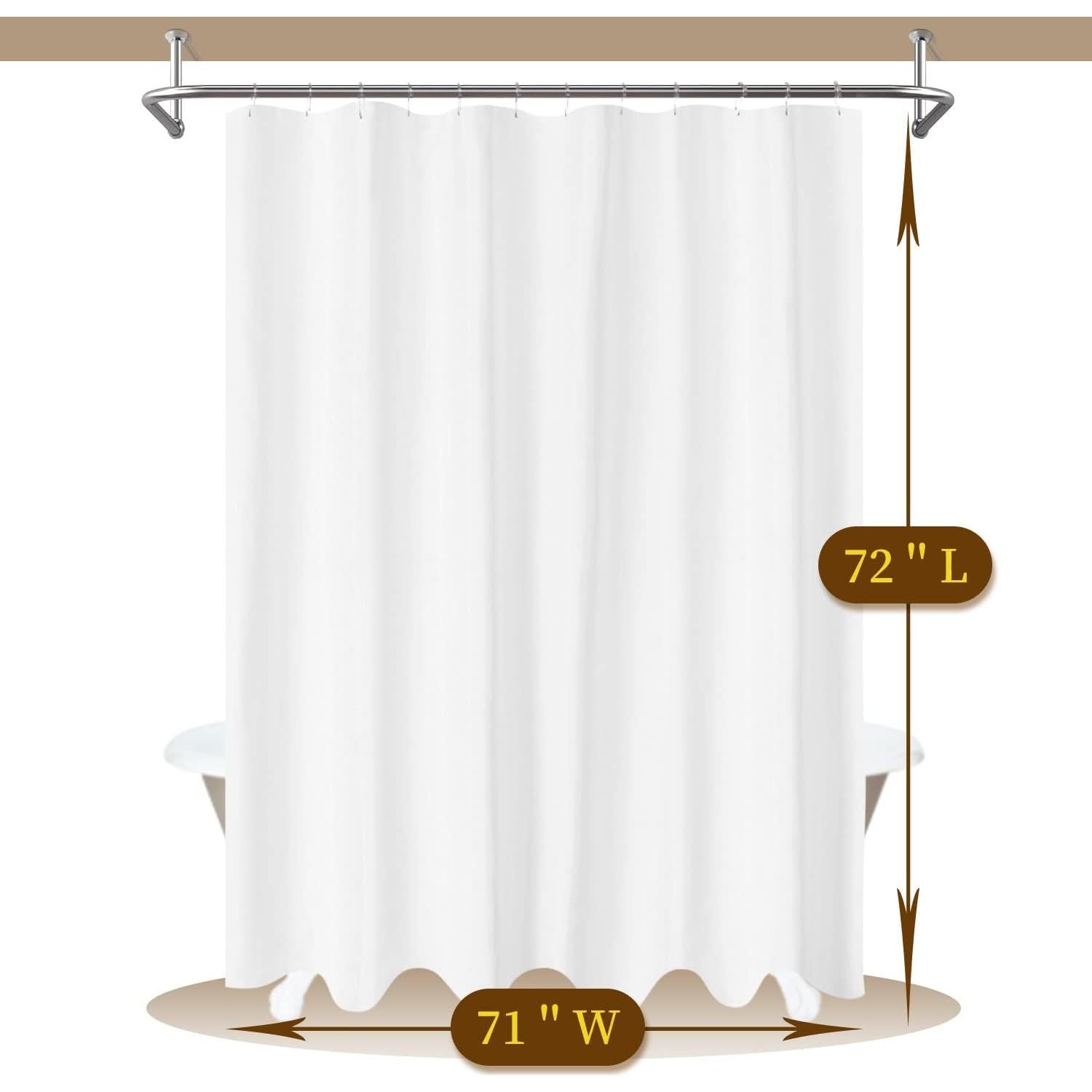 Juego de 2 forros de cortina de ducha Barossa Design 180x182cm