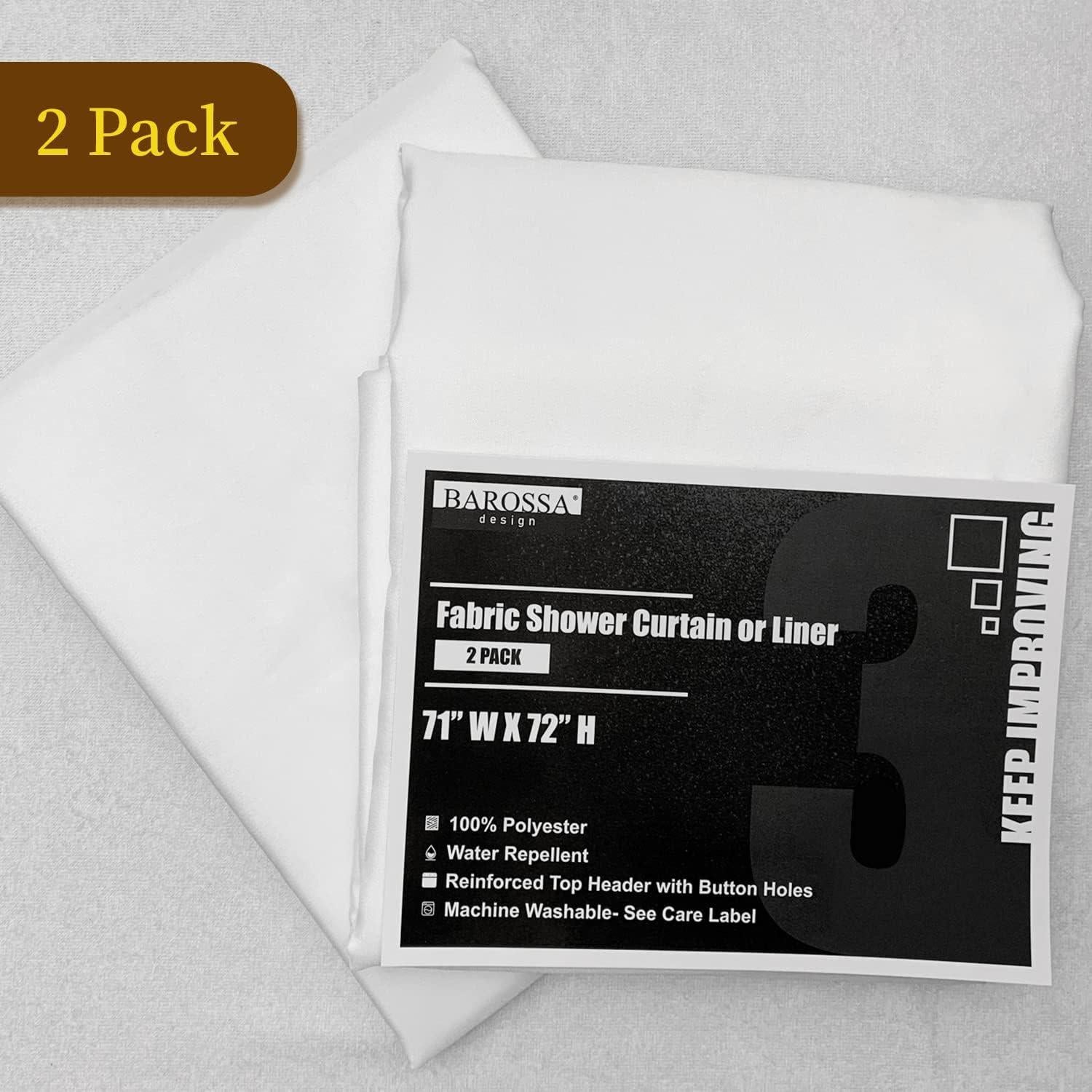 Juego de 2 forros de cortina de ducha Barossa Design 180x182cm