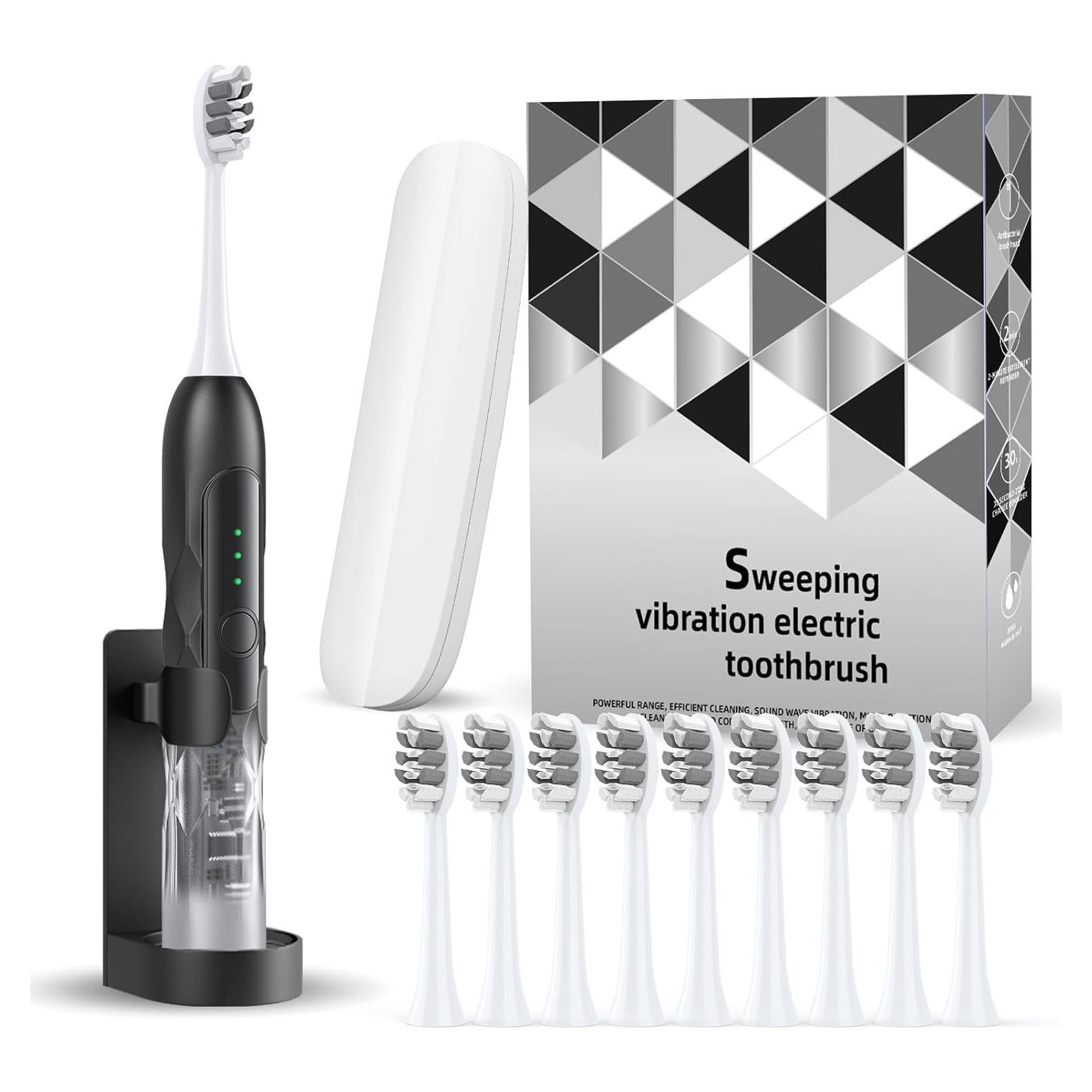 Cepillo de Dientes Eléctrico Lumivoid Sonic 48000VPM 10 Cabezas