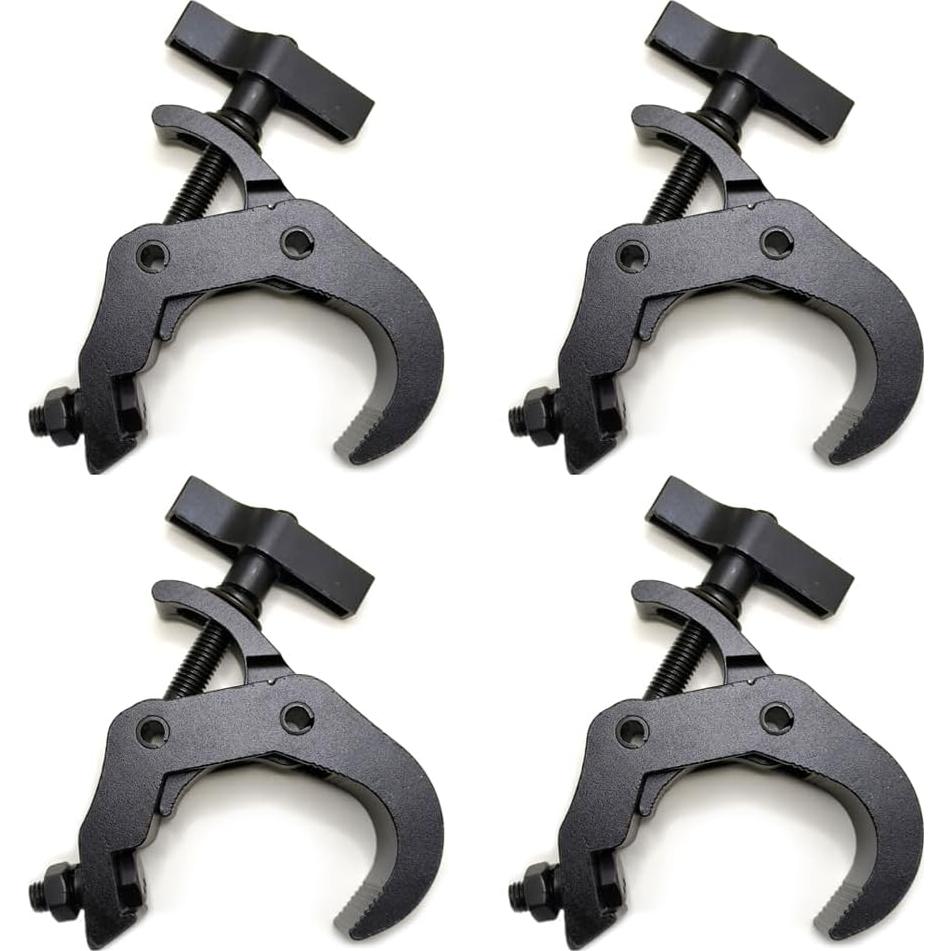 4Pack Ganchos Abrazadera Iluminación Feleolibe 440kg 4-5cm