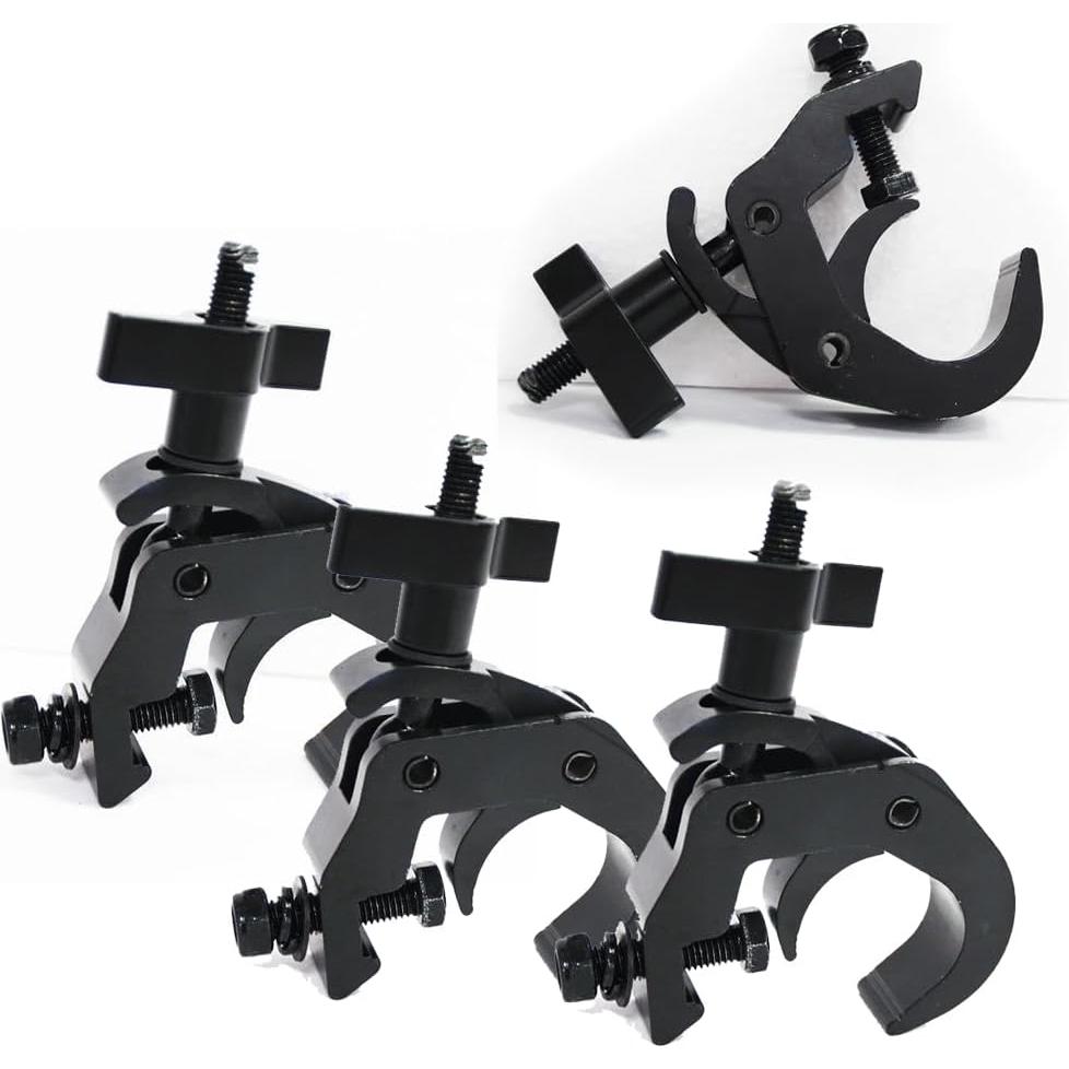 4Pack Ganchos Abrazadera Iluminación Feleolibe 440kg 4-5cm