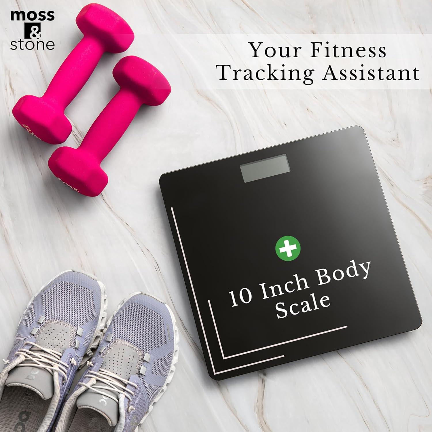 Balanza Digital Moss & Stone Negra 180kg Pantalla LCD