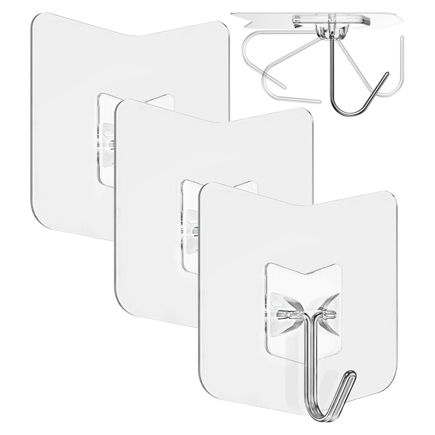 Ganchos Adhesivos Transparentes Nabreeli - 3 Piezas 14.97 kg