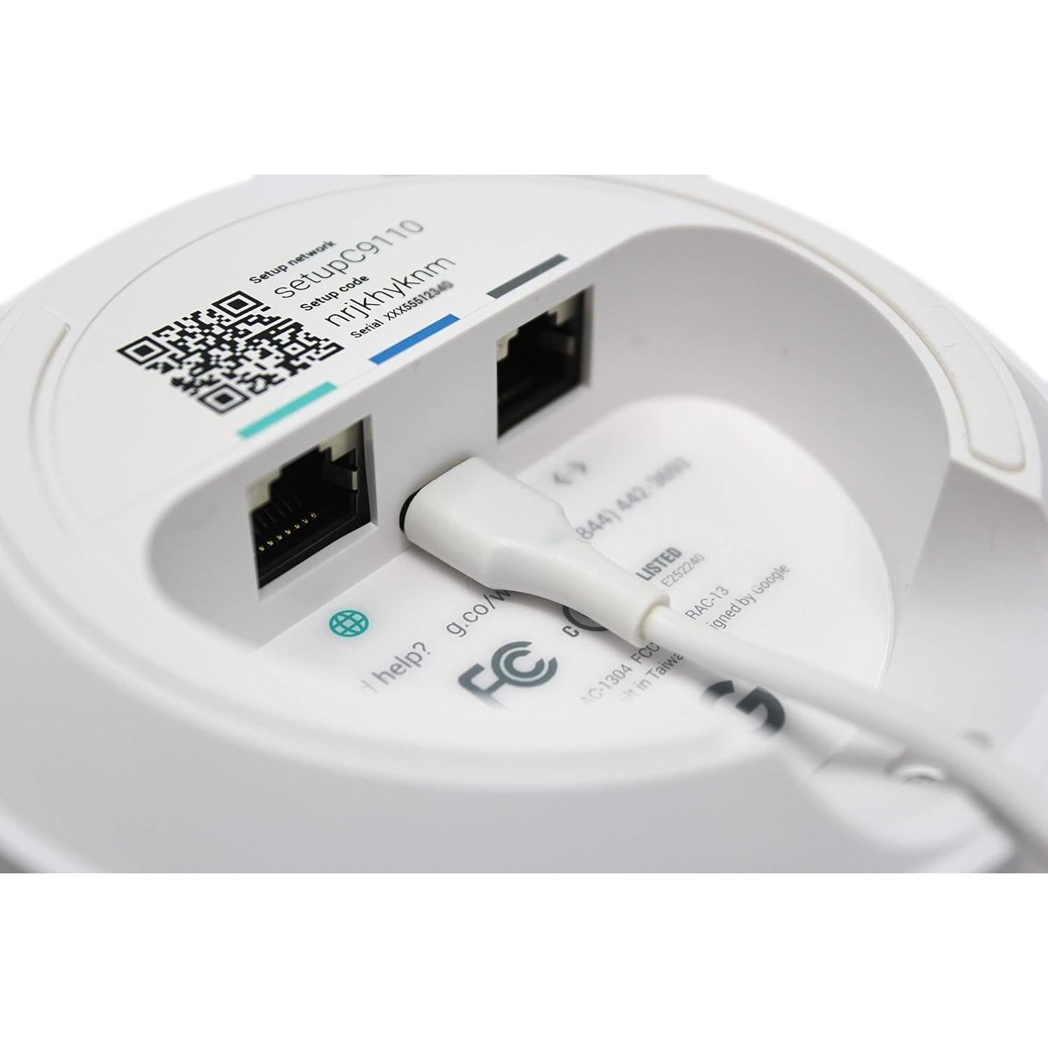 Adaptador de Poder USB-C 1.83m Vebner Compatible Google WiFi