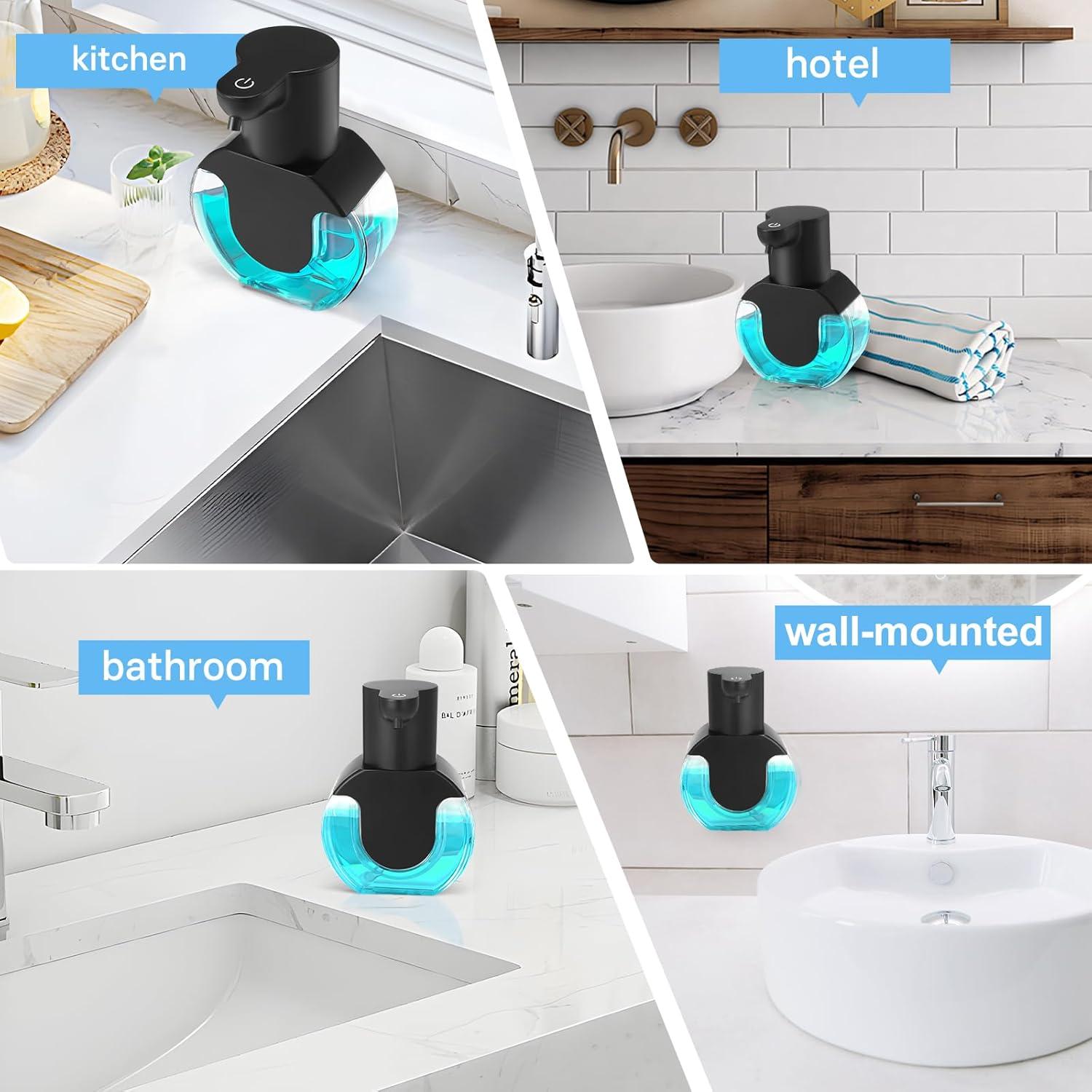 Paquete de 2 dispensadores automáticos de jabón VZZNN 420ml