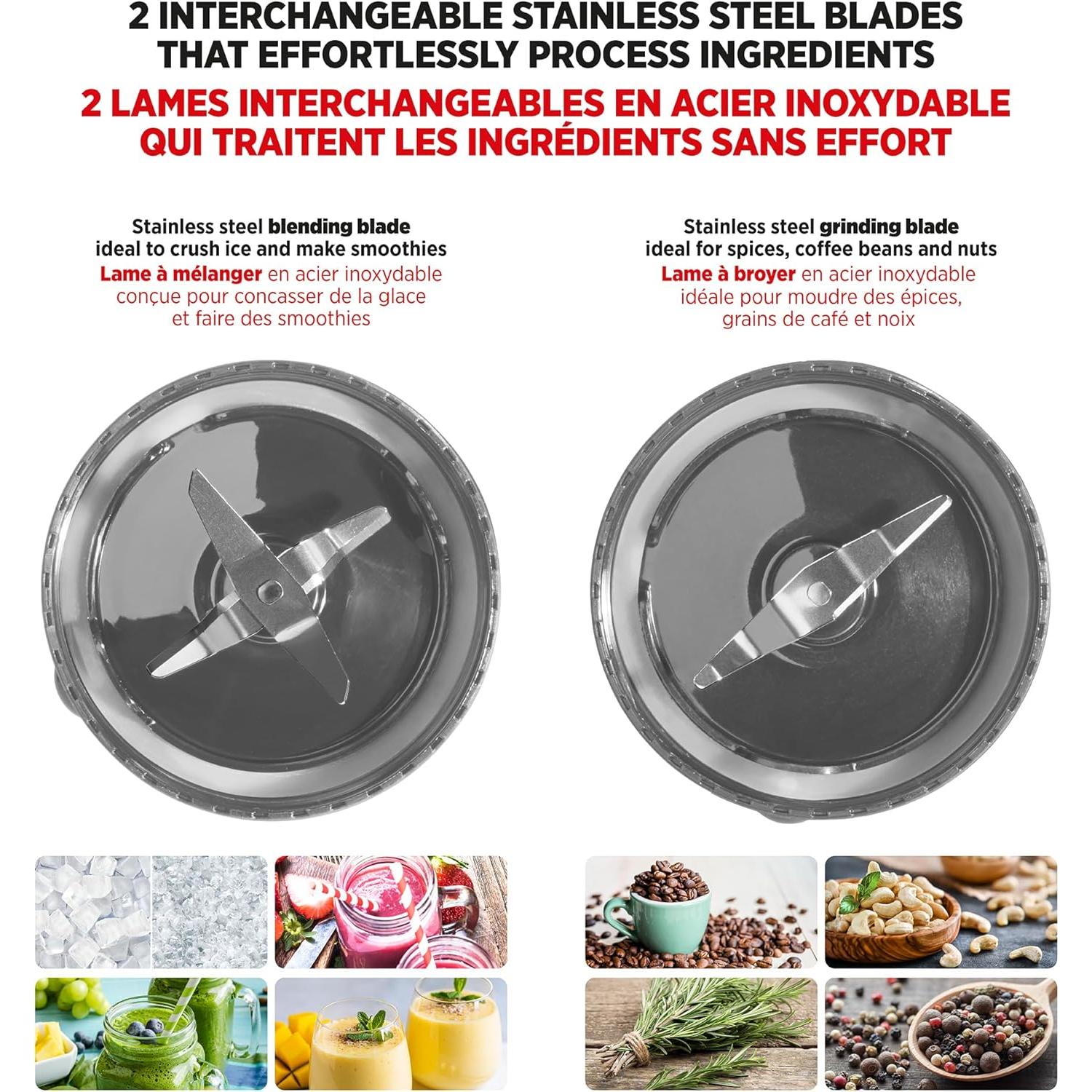 Batidora Personal Starfrit 300W - 2 Tazas 828ml - Salvia