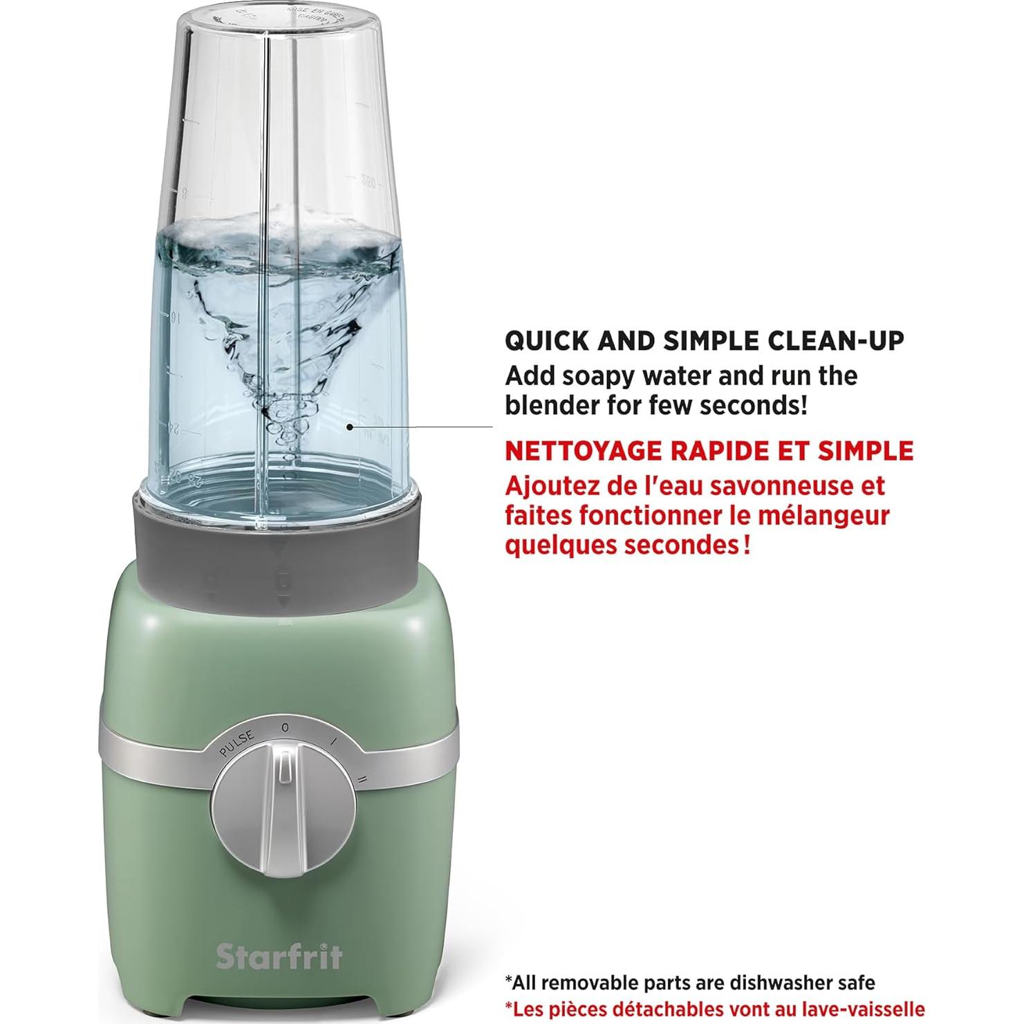 Batidora Personal Starfrit 300W - 2 Tazas 828ml - Salvia