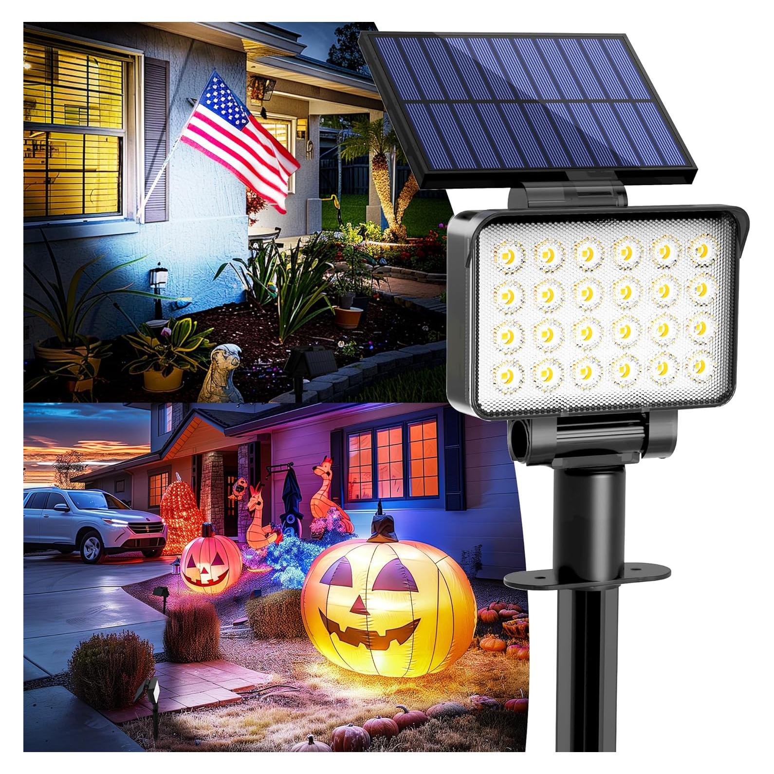 Luces de Spot Solar AUDERWIN para Exterior 1 Paquete Blanco Frío