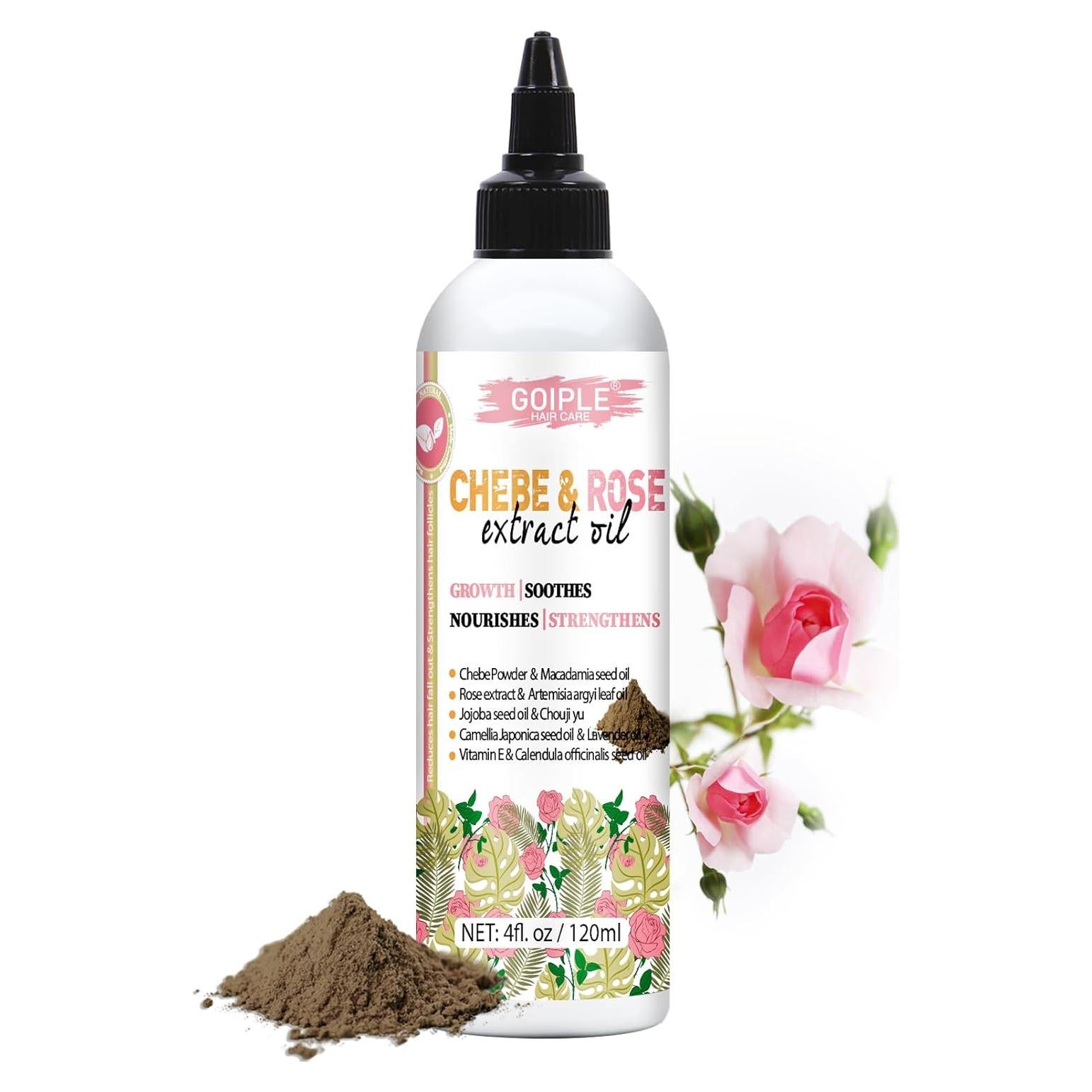 Aceite de Chebe y Rosa WOZUTUNT 118 ml - Crecimiento y Brillo