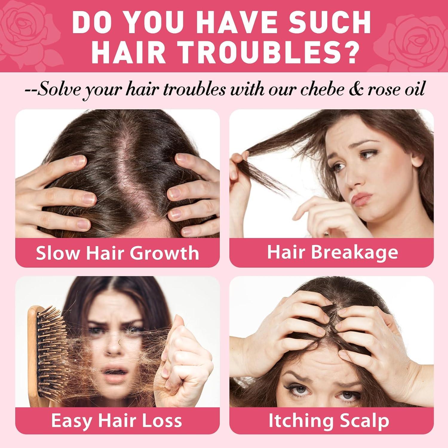 Aceite de Chebe y Rosa WOZUTUNT 118 ml - Crecimiento y Brillo