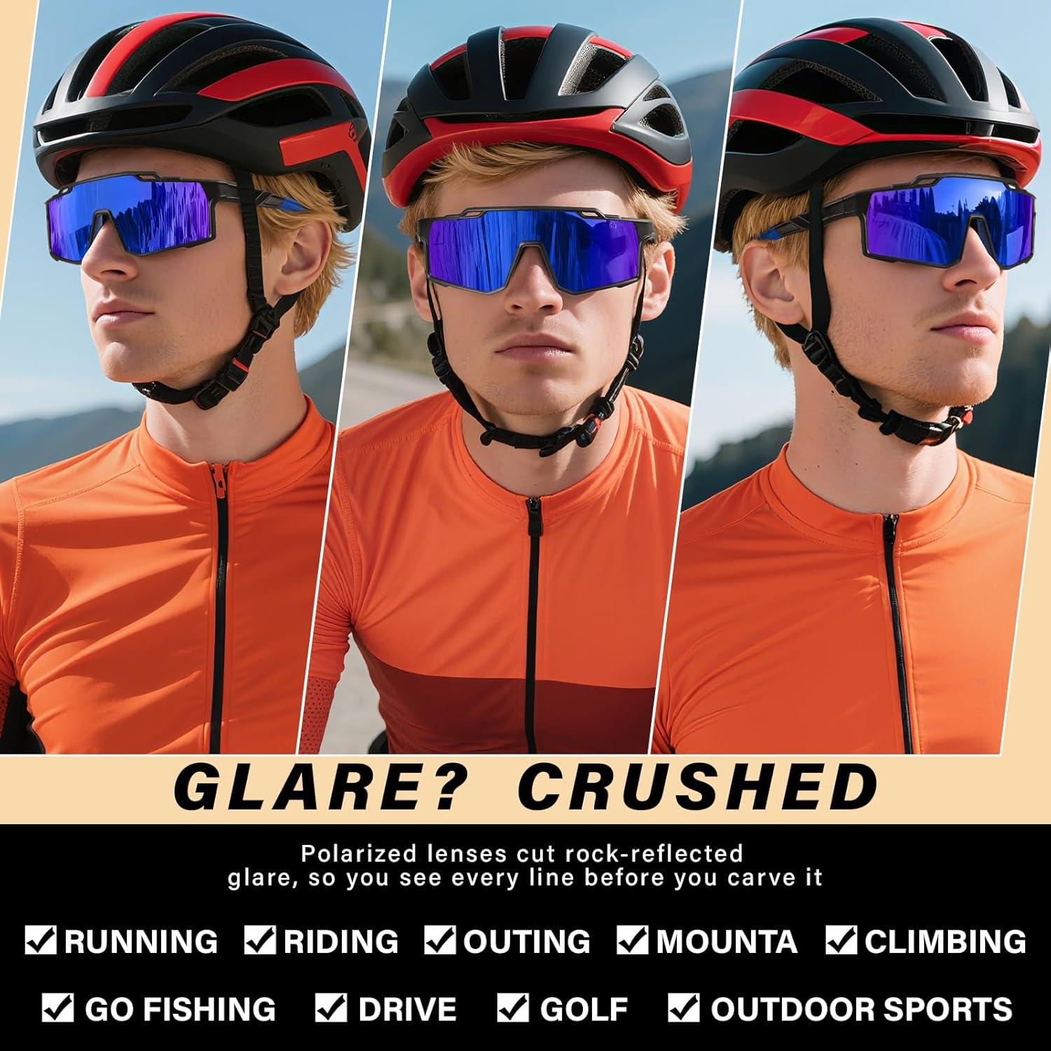 Gafas de sol deportivas polarizadas DioKiw UV protección 3pcs