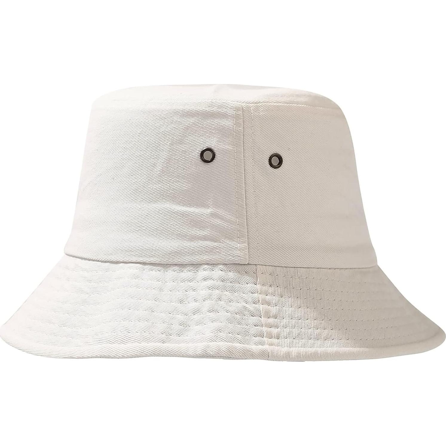Sombrero de Cubo Unisex Malaxlx Algodón UPF 50+ Playa