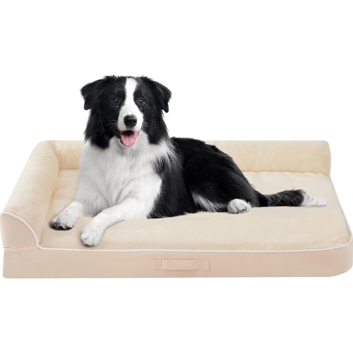 Cama Ortopédica para Perros Grandes Aeroluxe Beige 91x68cm