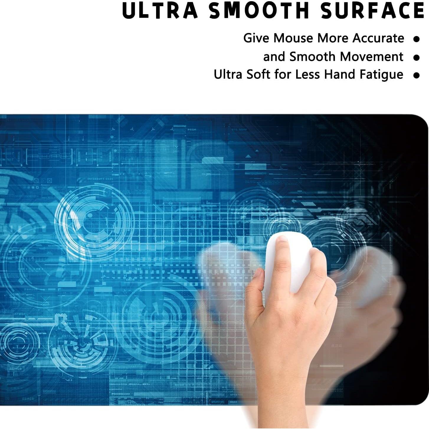 Alfombrilla de Ratón Grande KOAIWPAE 90x40 cm Antideslizante