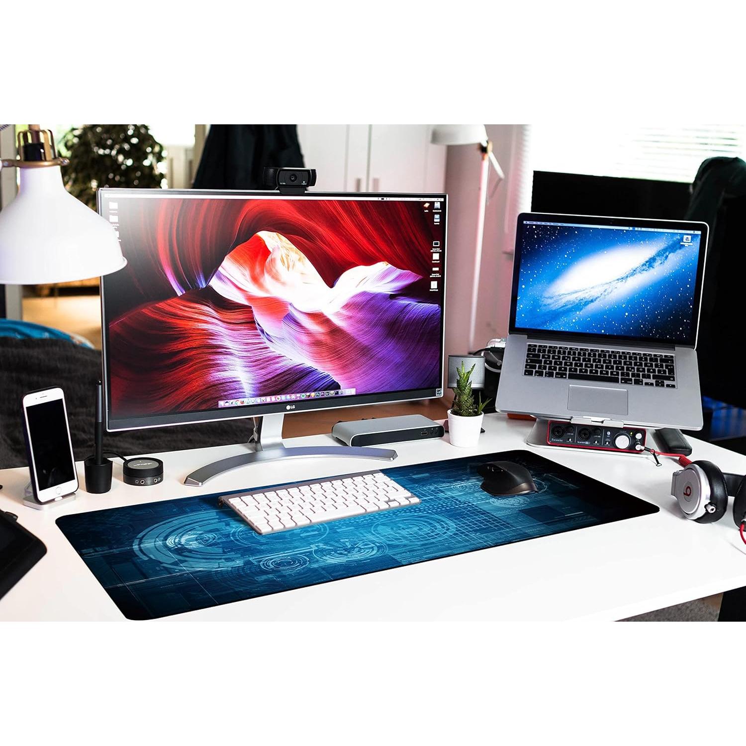 Alfombrilla de Ratón Grande KOAIWPAE 90x40 cm Antideslizante