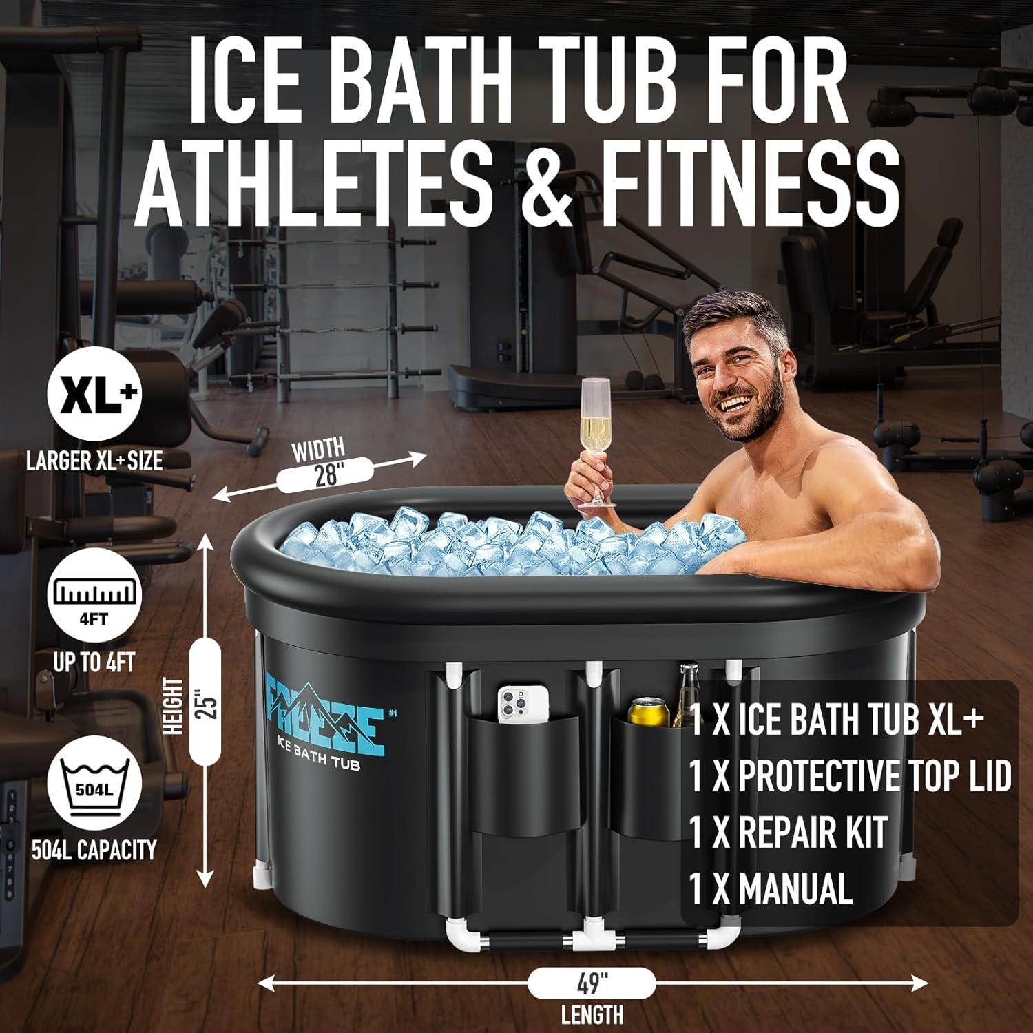 Tina de Baño de Hielo Ovalada ISIDO XXL 560L con Tapa