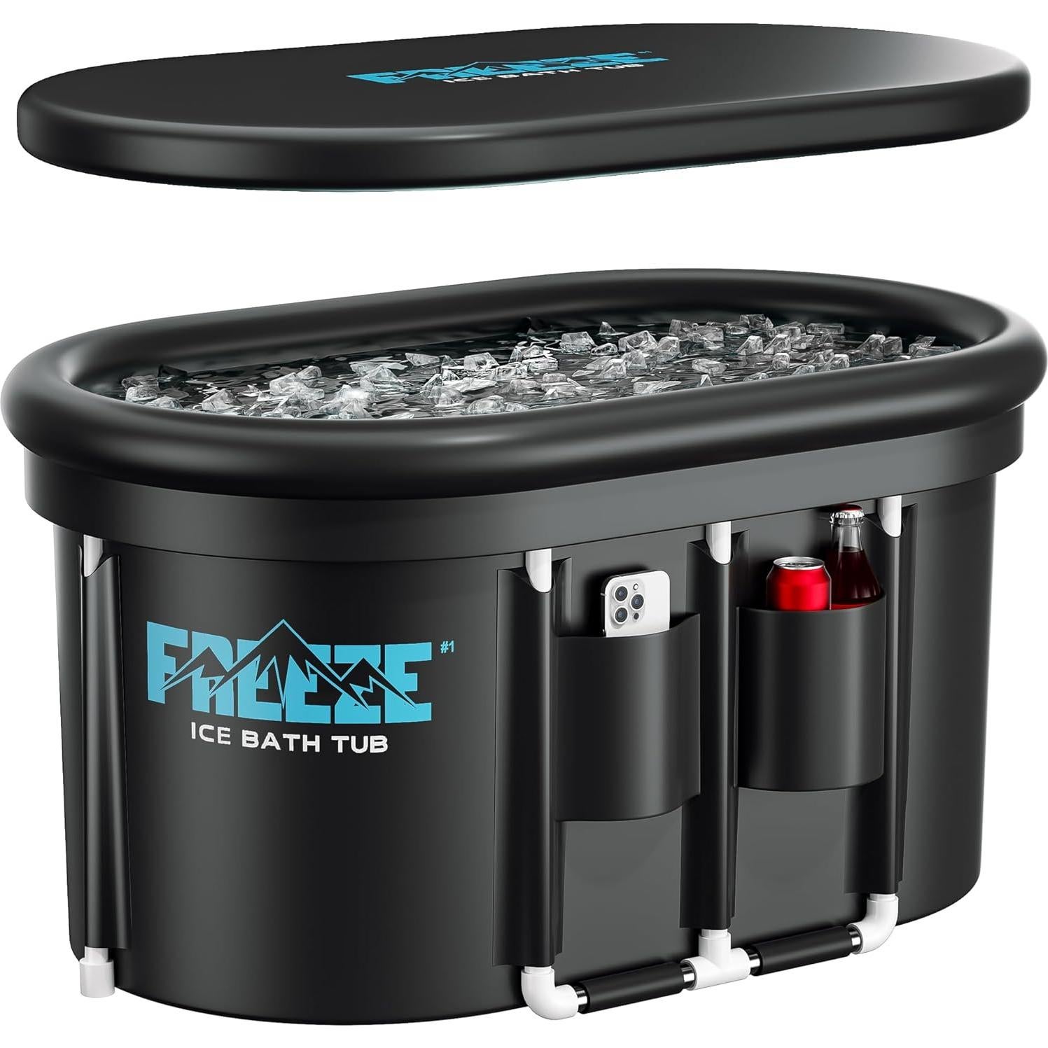 Tina de Baño de Hielo Ovalada ISIDO XXL 560L con Tapa