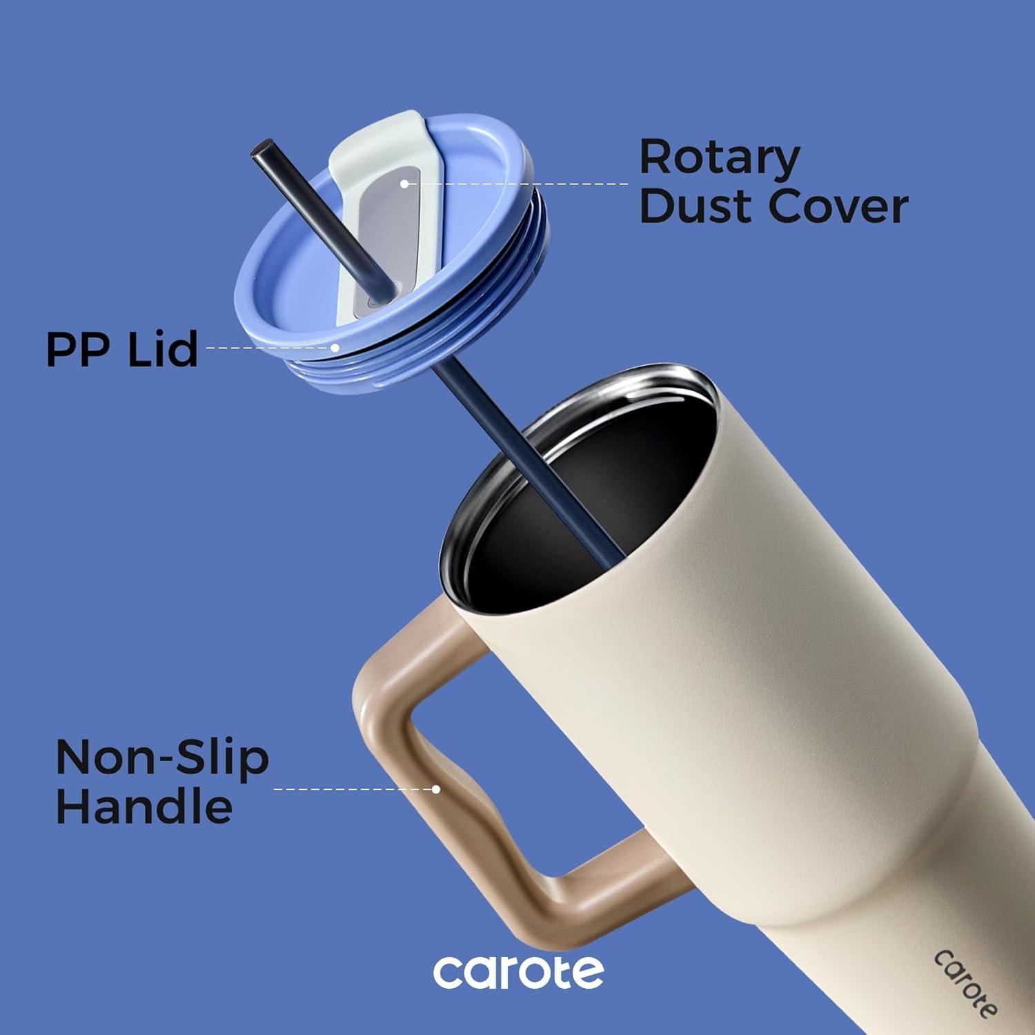 Juego de 3 Botellas de Agua Aisladas CAROTE 2420 ml Azul