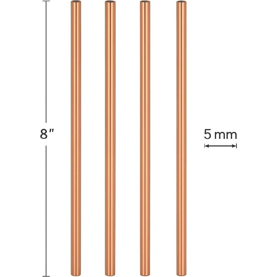 Popotes Reutilizables de Cobre Modern Home - 21.6 cm - Juego de 2