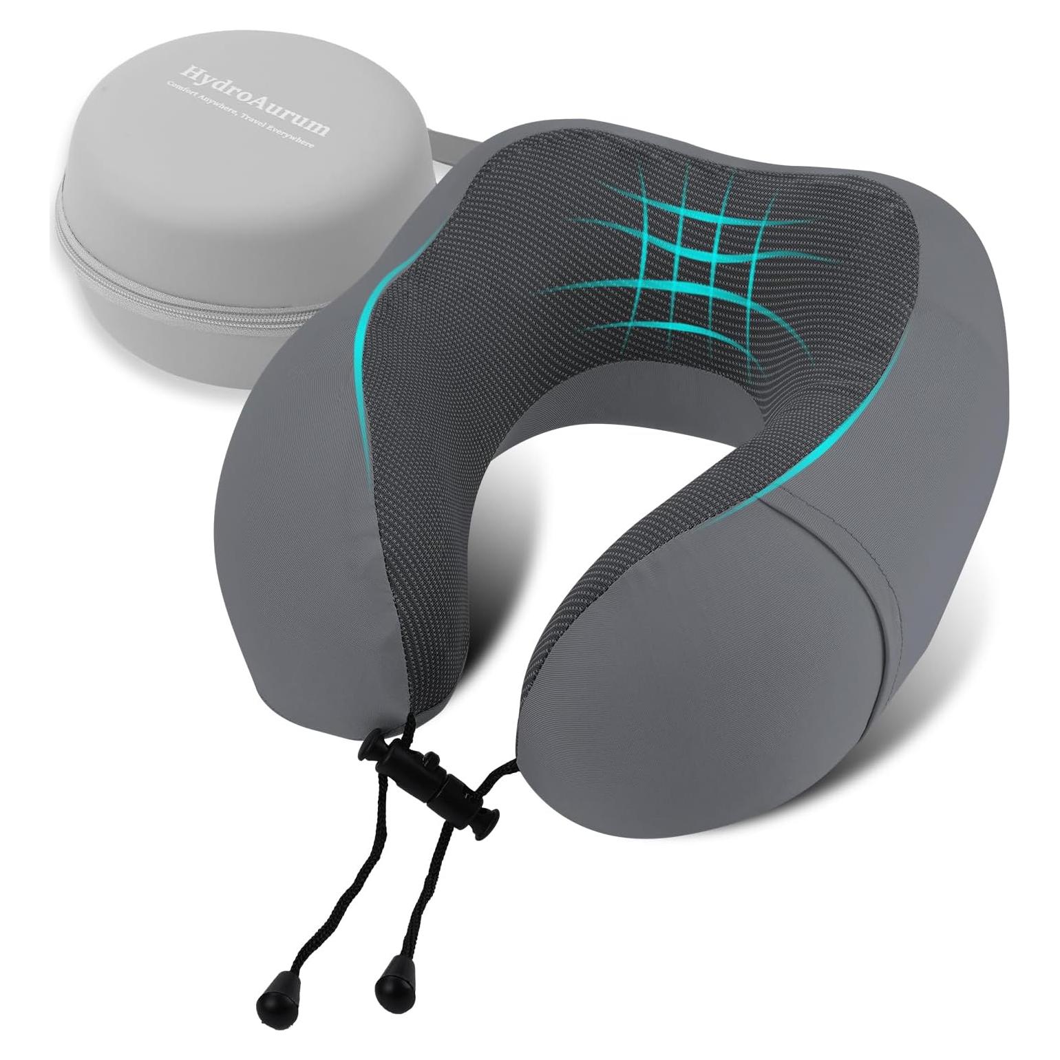 Almohada de Viaje HydroAurum Espuma de Memoria Ergonómica