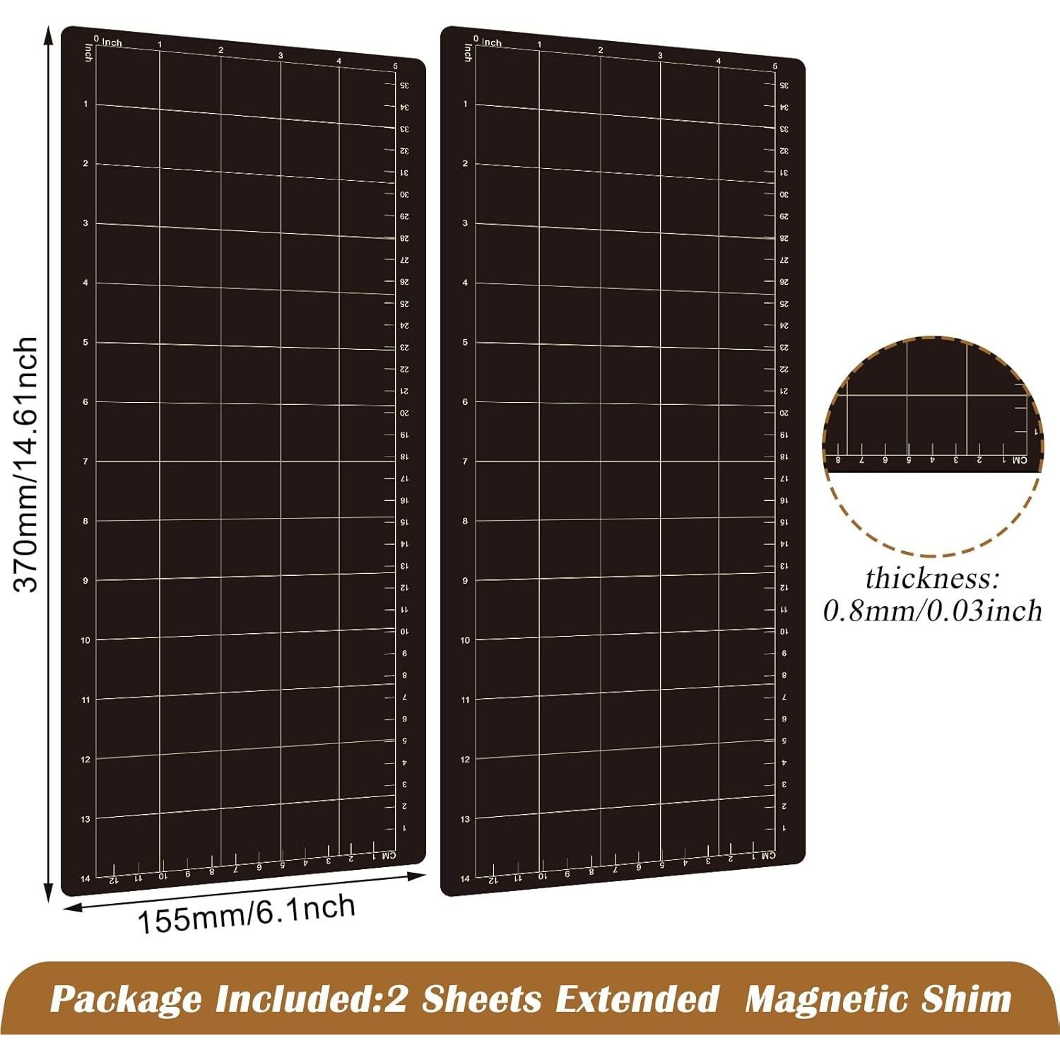 2 Shims Magnéticos de Corte 37 cm x 15.5 cm Copkim