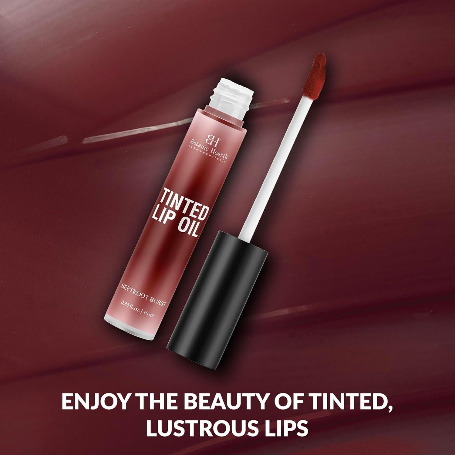 Aceite Labial Tinte Botanic Hearth 8.8 ml Hidratante Rojo