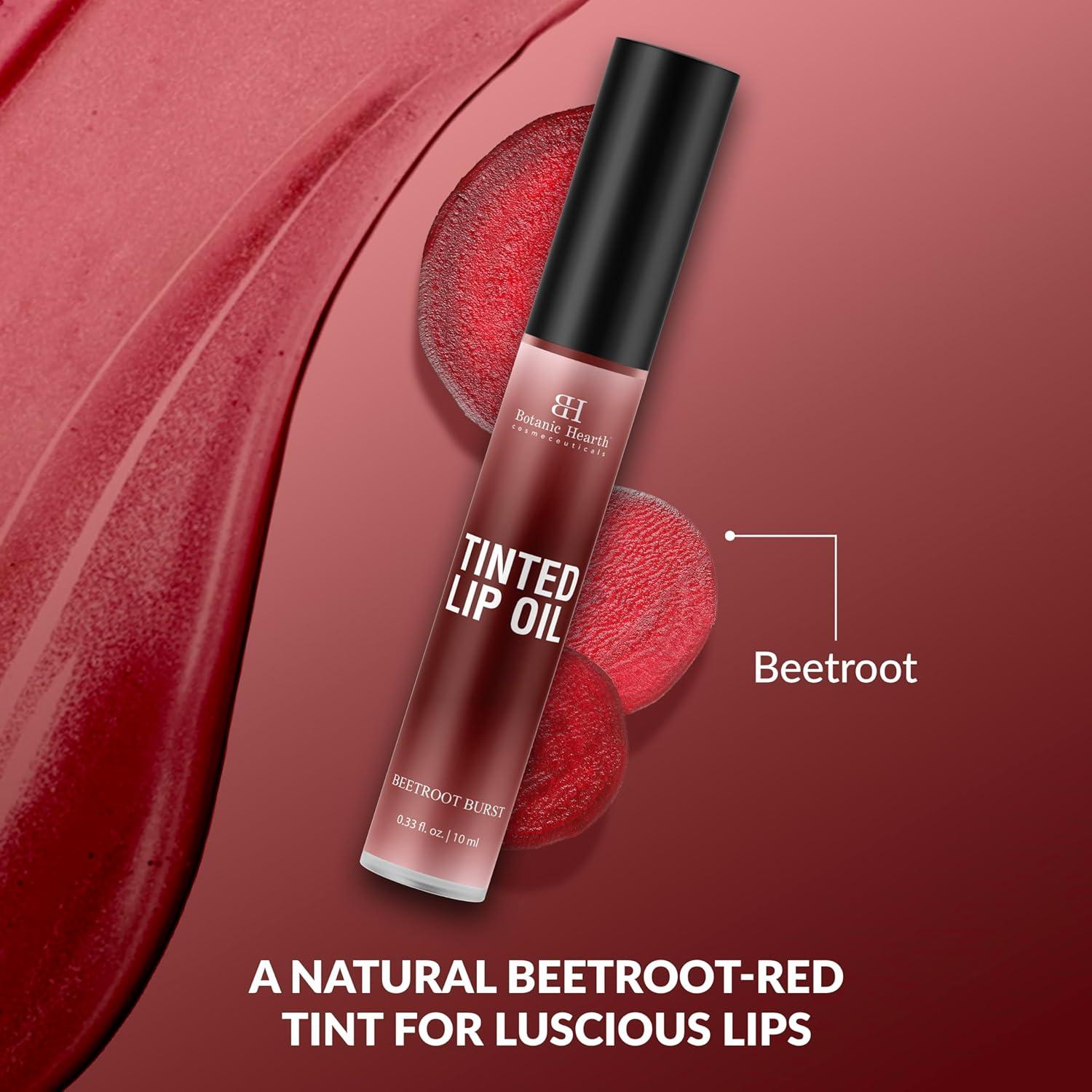 Aceite Labial Tinte Botanic Hearth 8.8 ml Hidratante Rojo