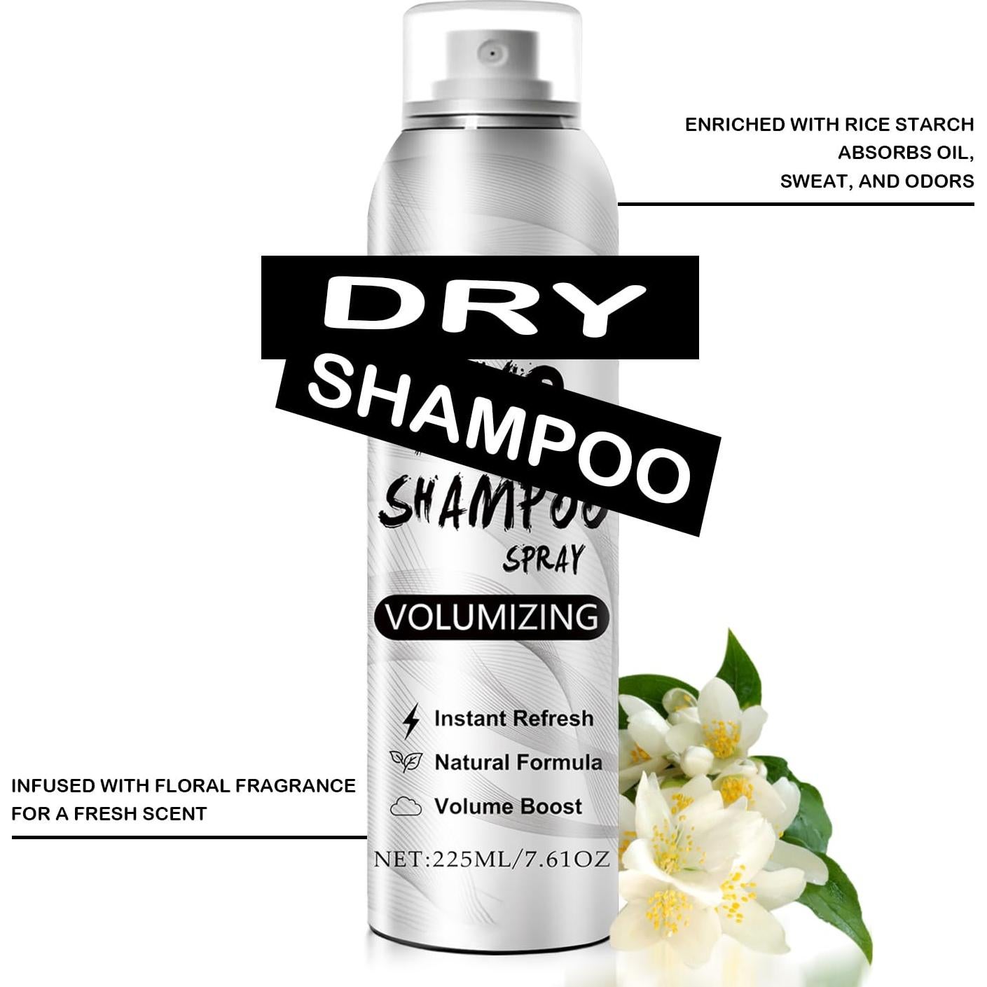 Champú Seco Scarman 215 g - Refresca y Voluminiza Cabello