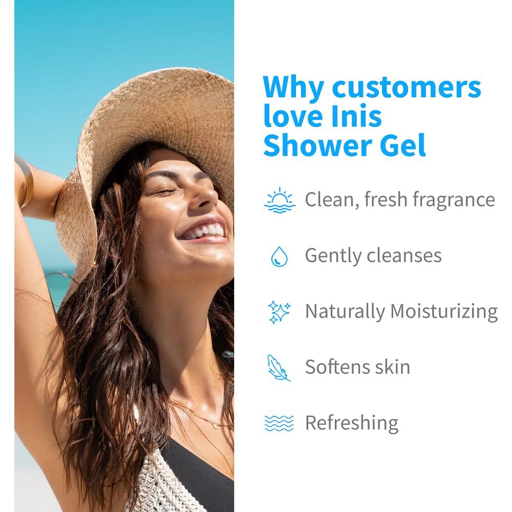 Gel de Baño Inis Energía del Mar 85.5 ml Unisex Viaje