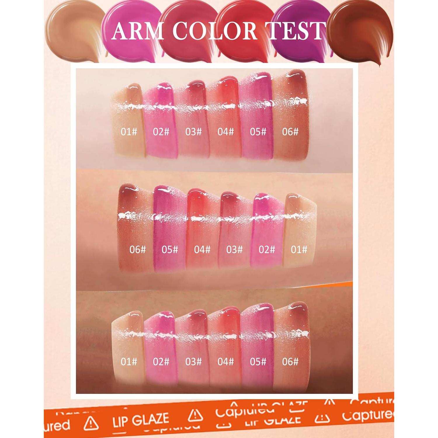 Brillo de Labios Hidratante Vegano 5.2g - 6 Colores Rosa