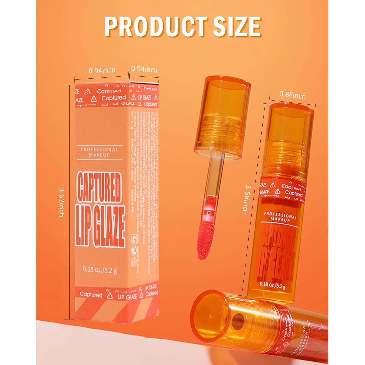 Brillo de Labios Hidratante Vegano 5.2g - 6 Colores Rosa