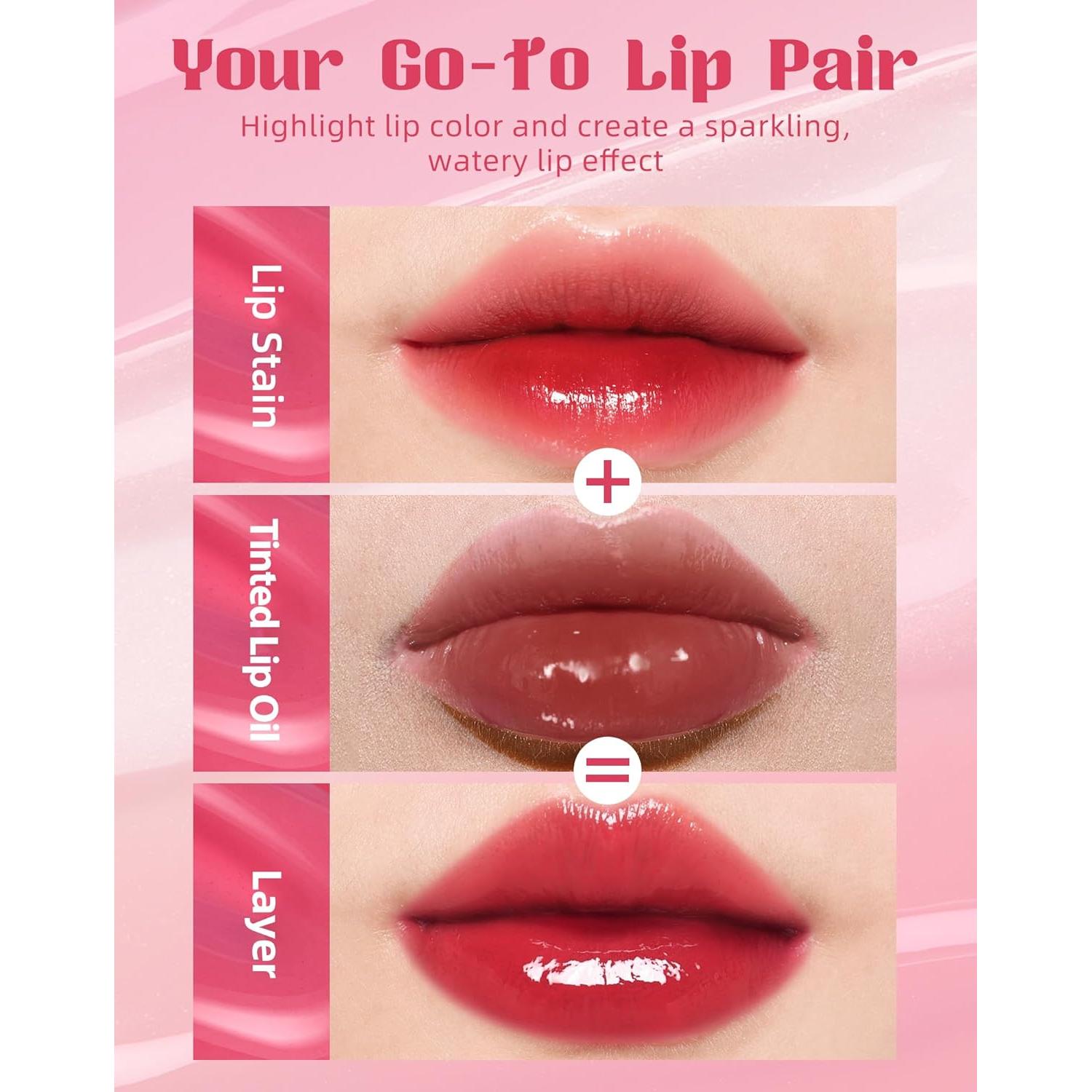 Set de Tinte Labial y Aceite Labial Bayfree - Coral Caliente