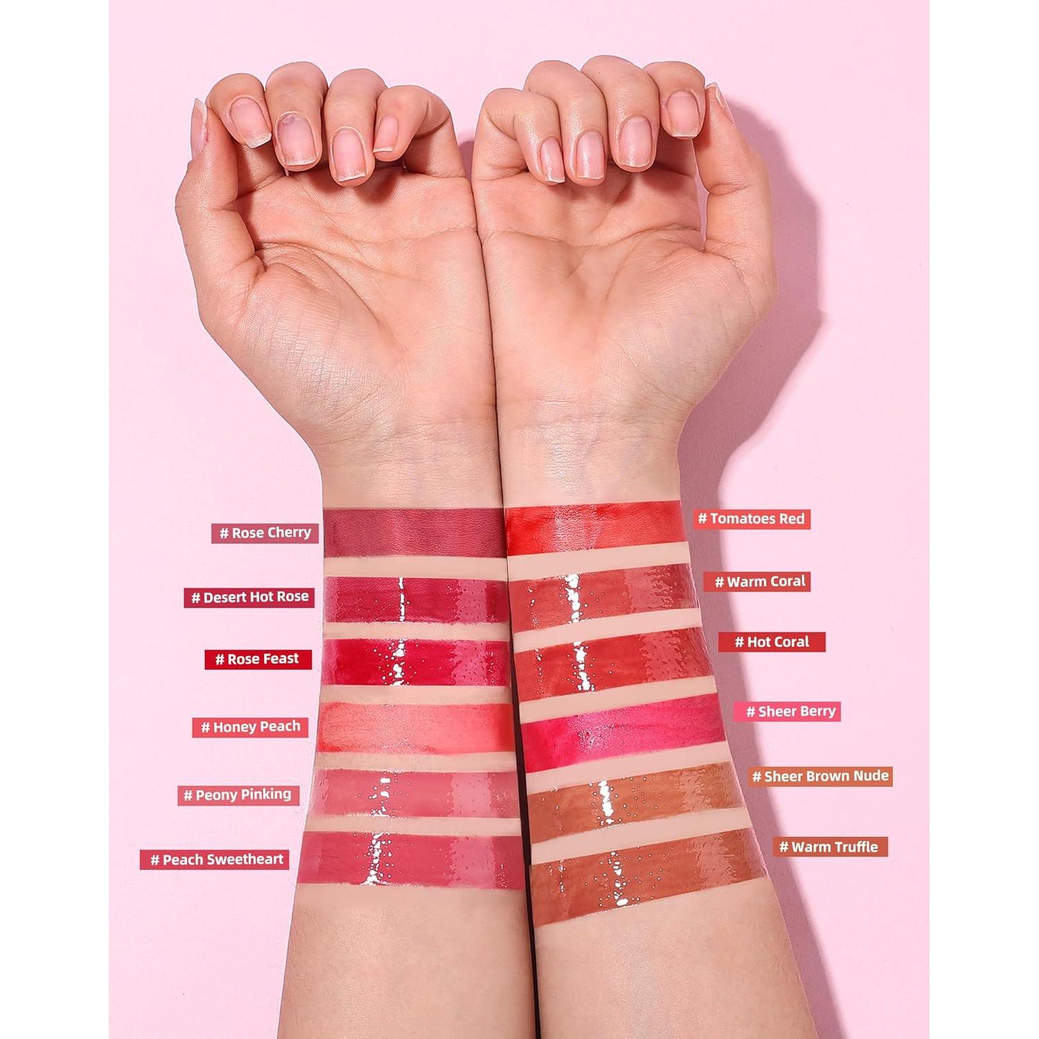 Set de Tinte Labial y Aceite Labial Bayfree - Coral Caliente