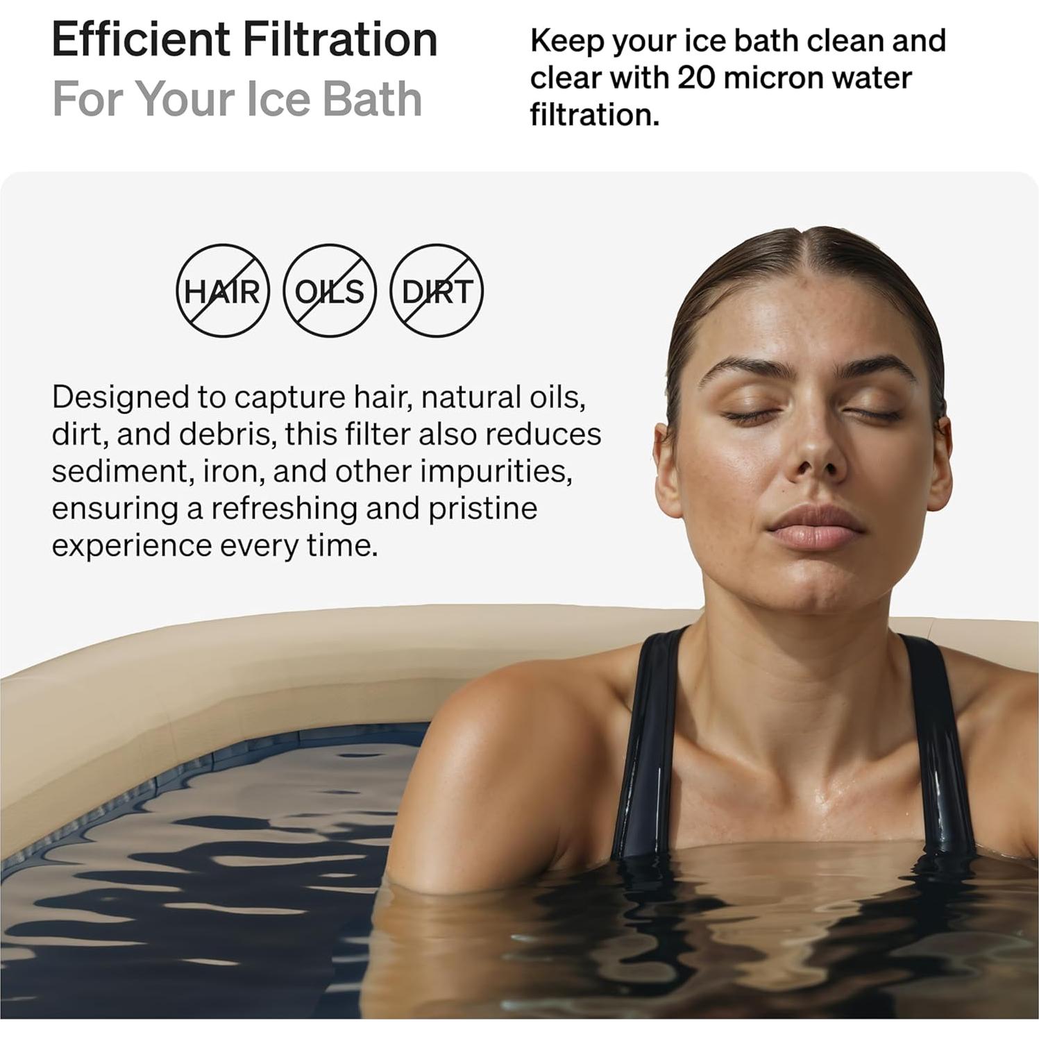 Filtro de agua Submerge Ice Bath 20 micrones paquete de 8