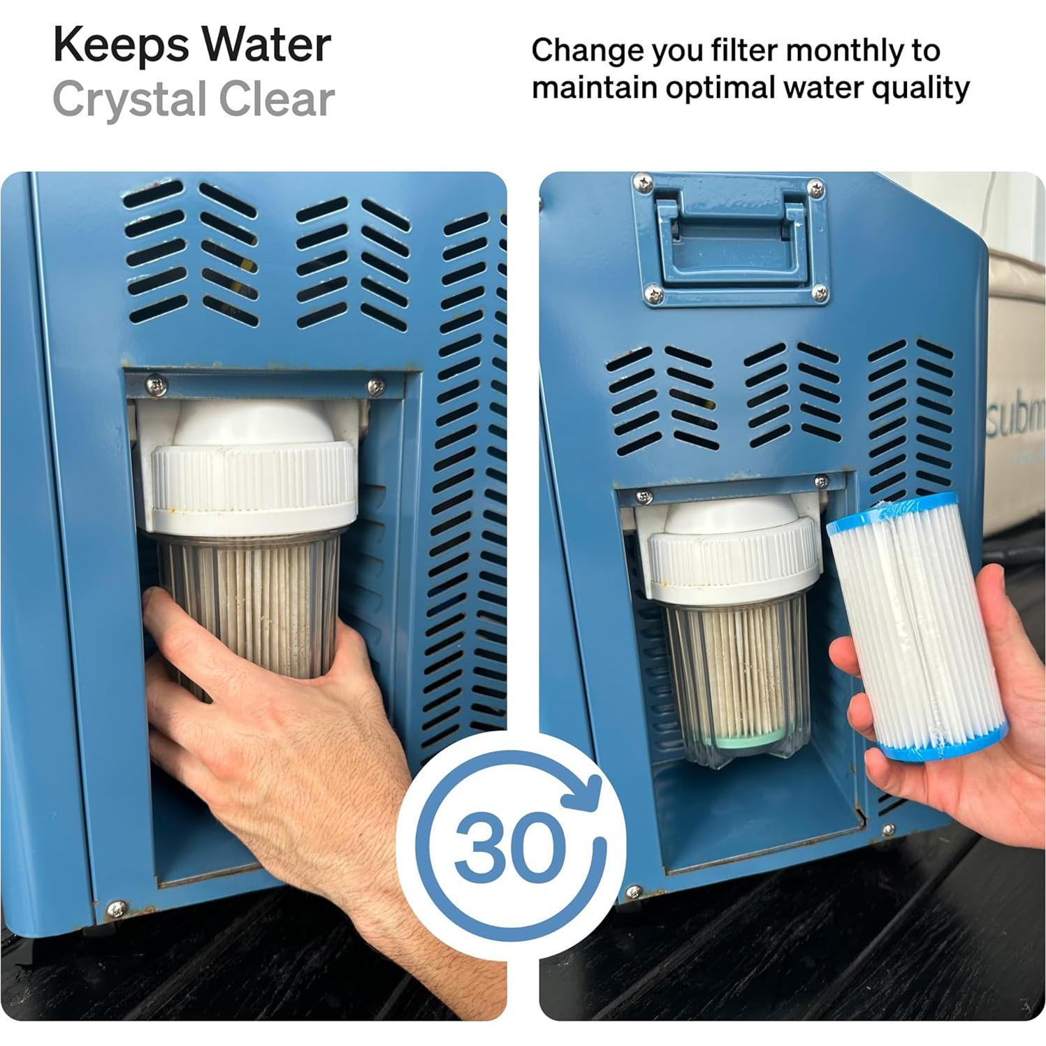 Filtro de agua Submerge Ice Bath 20 micrones paquete de 8
