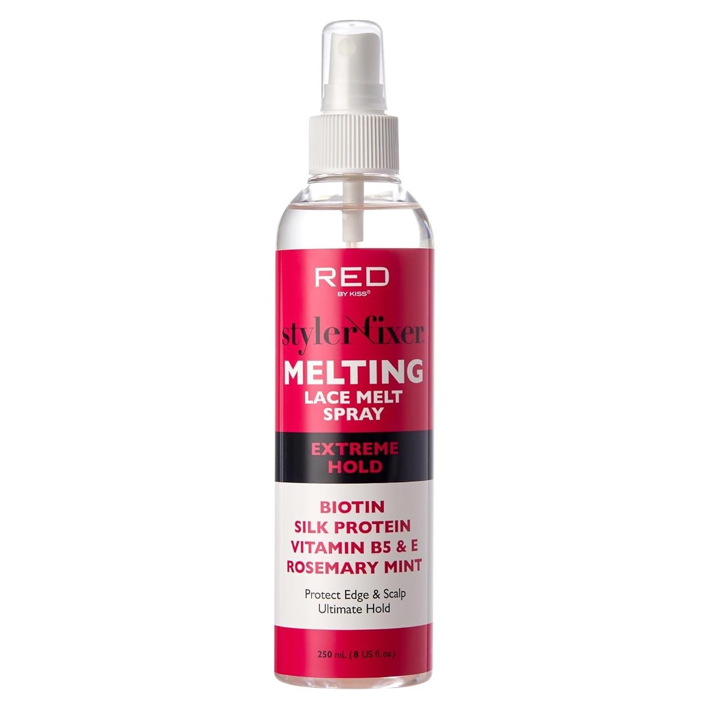 Spray Adhesivo para Cabello Kiss Lace Melting 200ml - Fuerte Sostenimiento