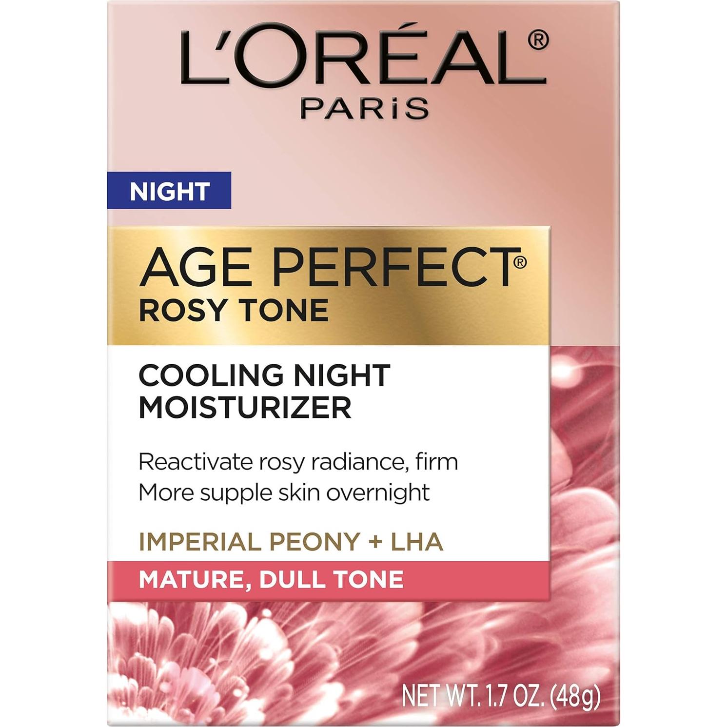 Crema Hidratante Nocturna Tono Rosado L'Oreal Paris 48 g