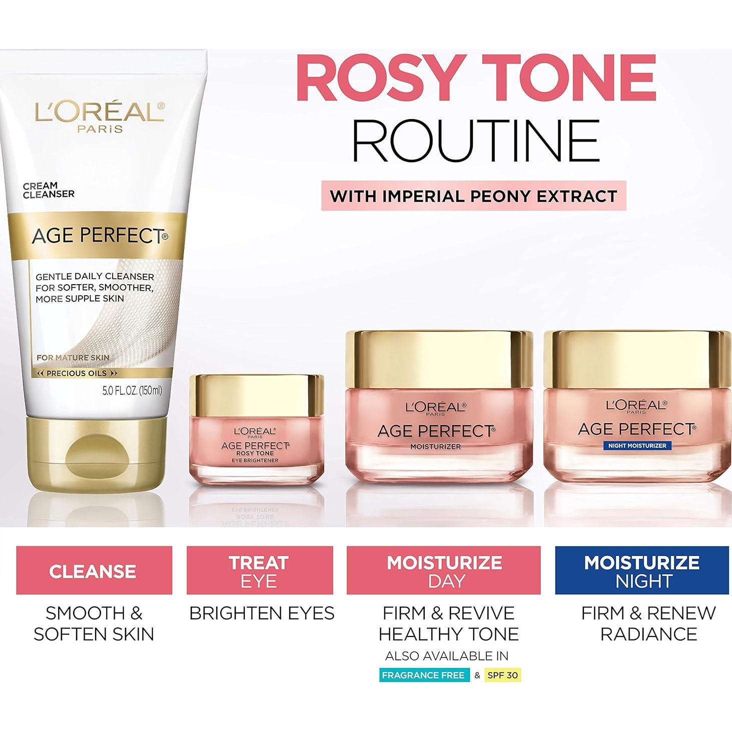 Crema Hidratante Nocturna Tono Rosado L'Oreal Paris 48 g