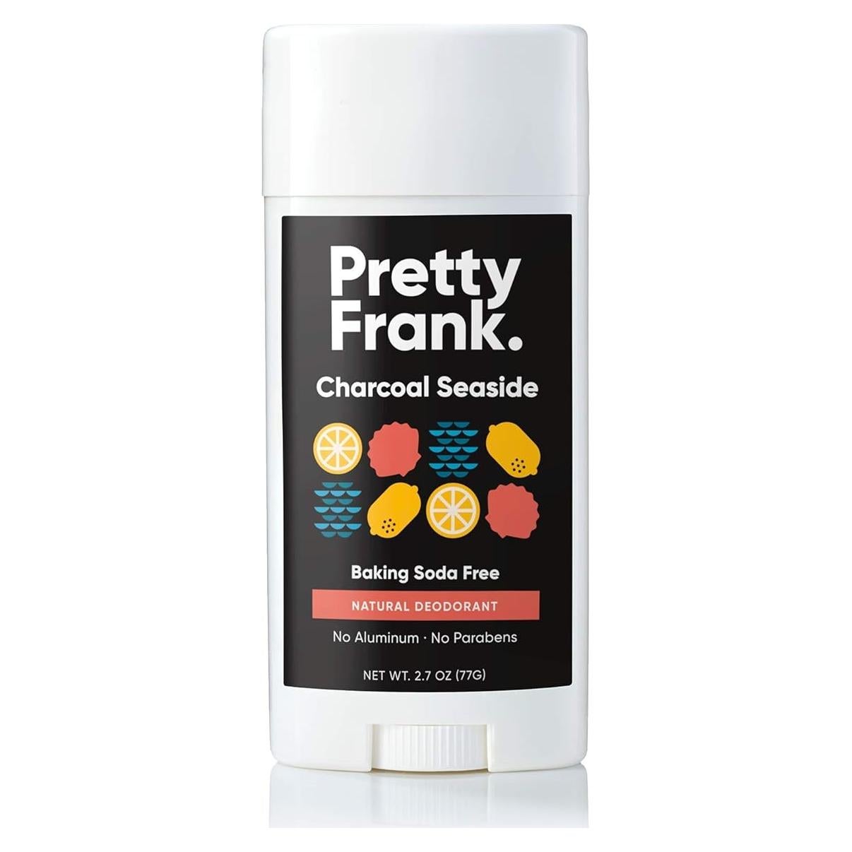 Desodorante Natural Pretty Frank 76.5g Sin Aluminio Carbón Costero