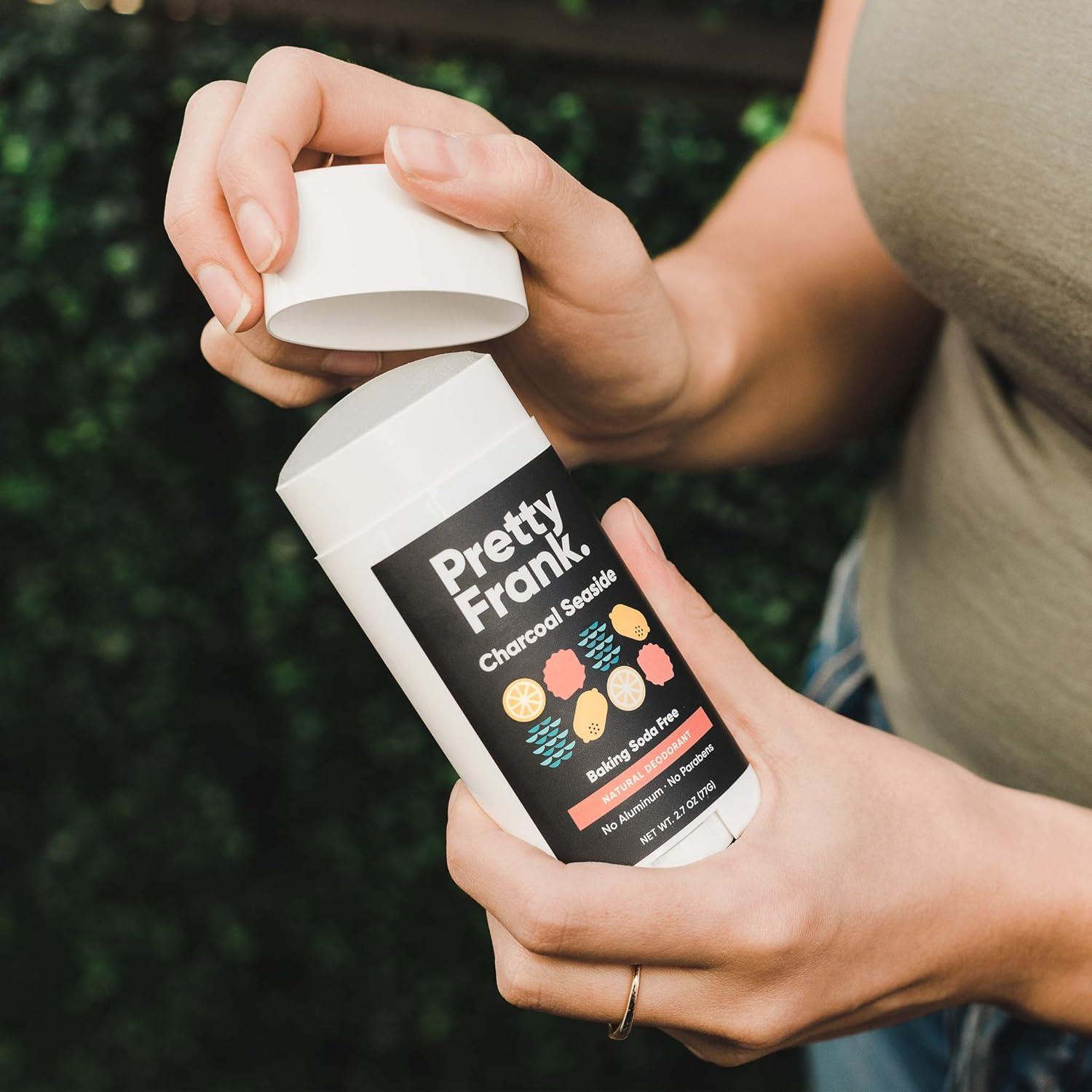 Desodorante Natural Pretty Frank 76.5g Sin Aluminio Carbón Costero