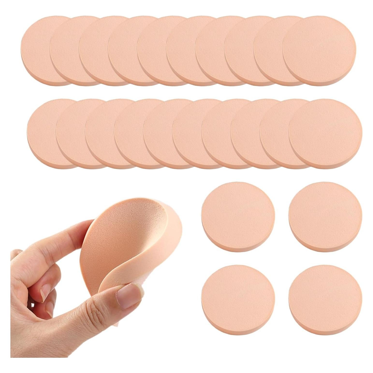 25 Esponjas de Maquillaje Puff Facial WEIAN - Suaves y Flexibles