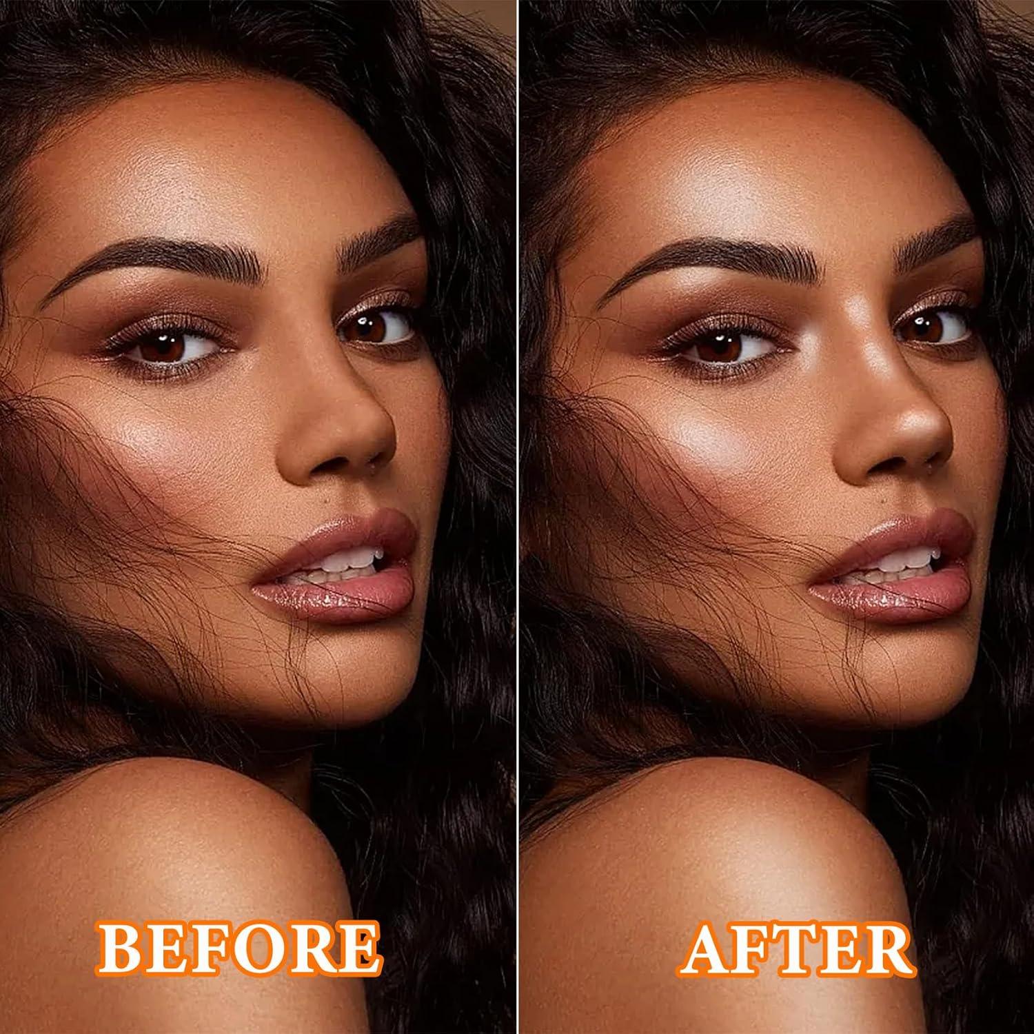 Polvo Iluminador Facial DuoZeng #01 Blanco Perla 7.87g