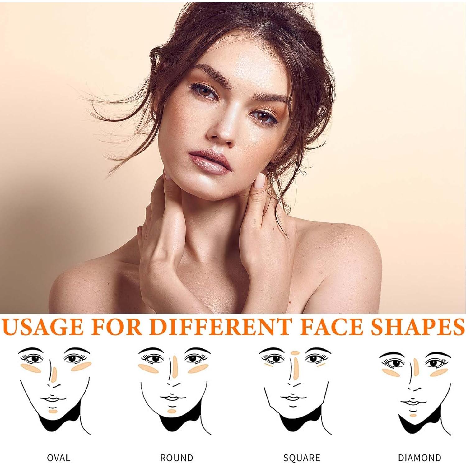 Polvo Iluminador Facial DuoZeng #01 Blanco Perla 7.87g