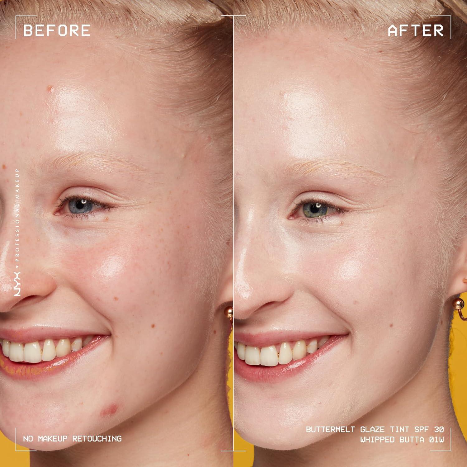 Tinte de Piel Brillante NYX Buttermelt Glaze SPF 30 30 ml